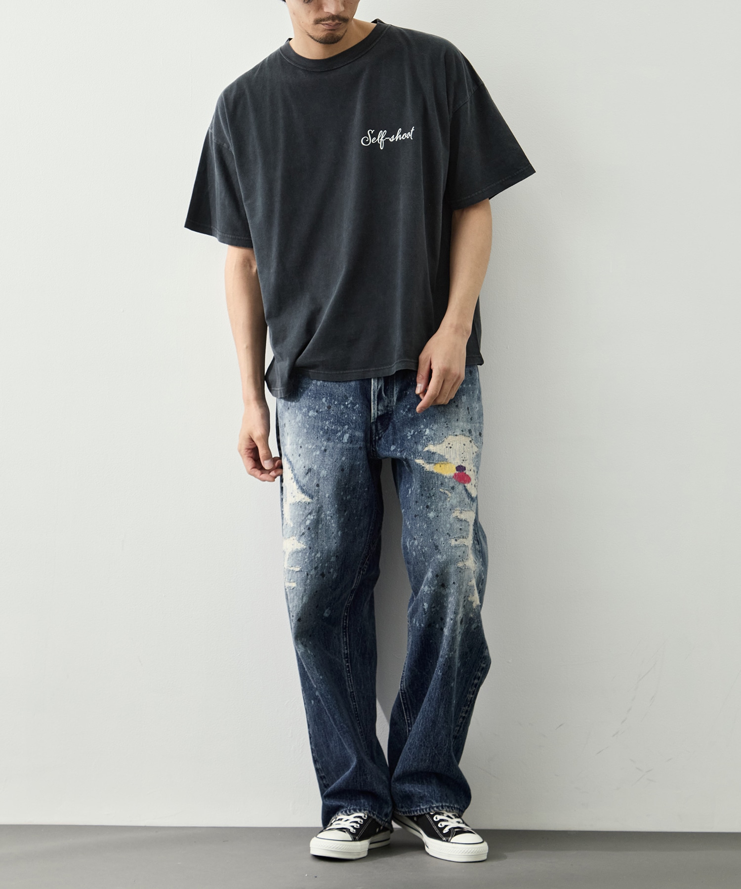 HARD SP加工20/-天竺BIGサイズT(Self shot M) REMI RELIEF