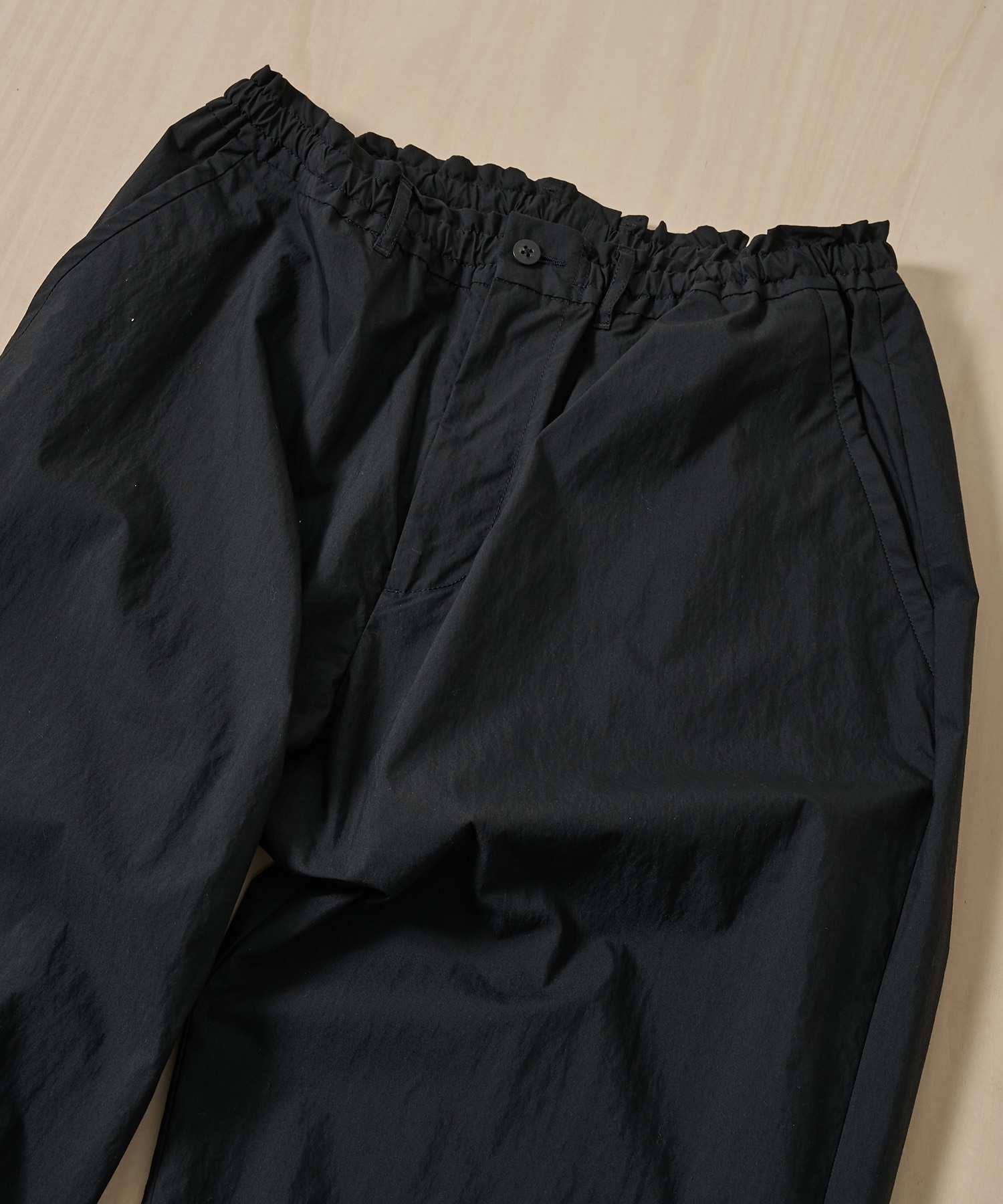 PC-035-3942-0010/BLACK/POPLIN EASY PANTS PORTER CLASSIC