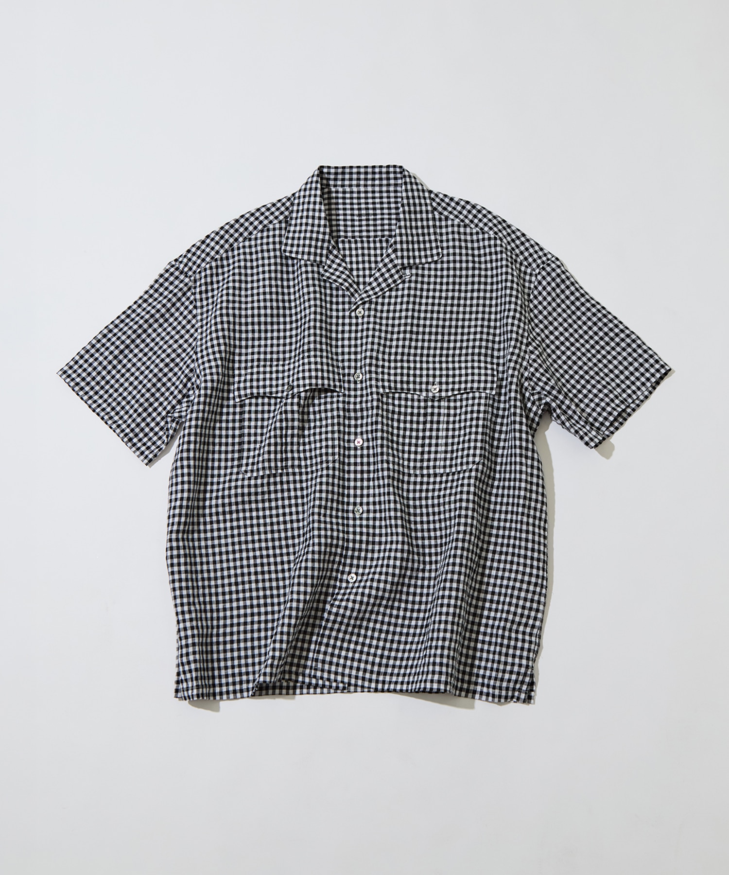 PC-016-3979-0010/BK/KEROUAC LINEN GNGHM CK SHIRT PORTER CLASSIC