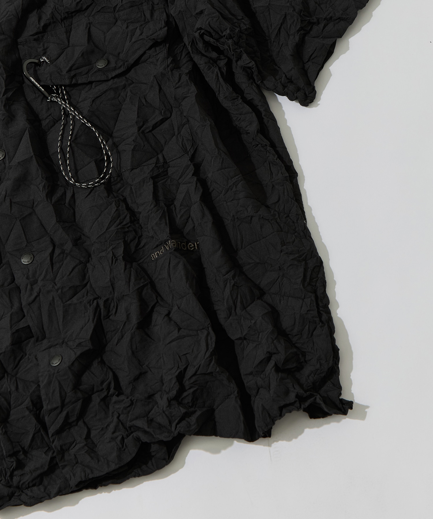 washer pleated open SS shirt and wander