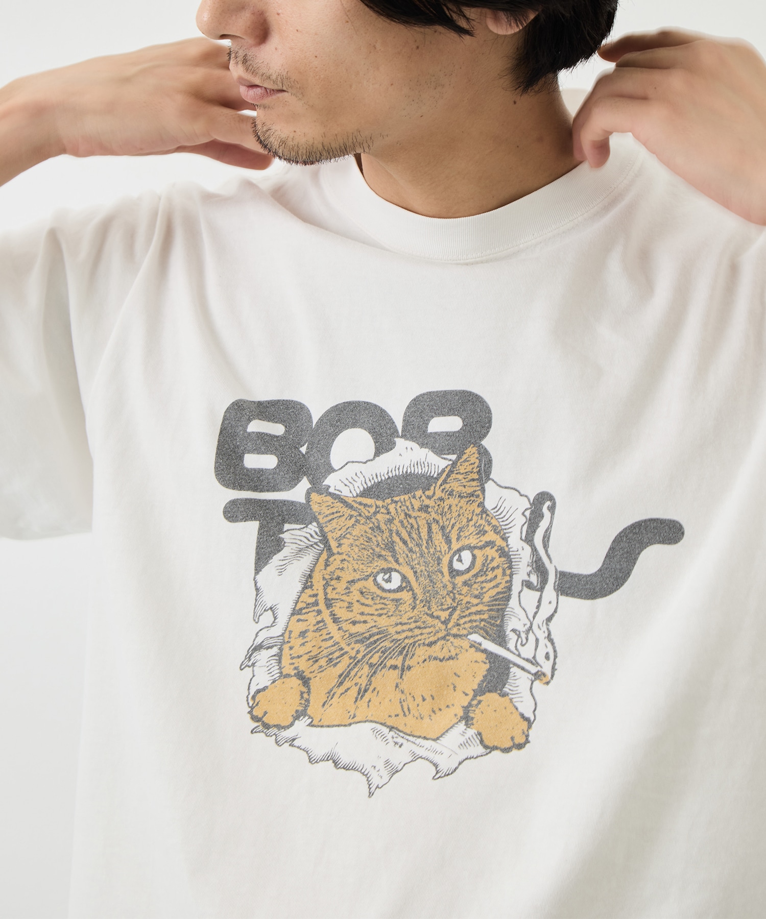 別注 HARD SP加工20/-天竺レギュラーT(BOB) REMI RELIEF