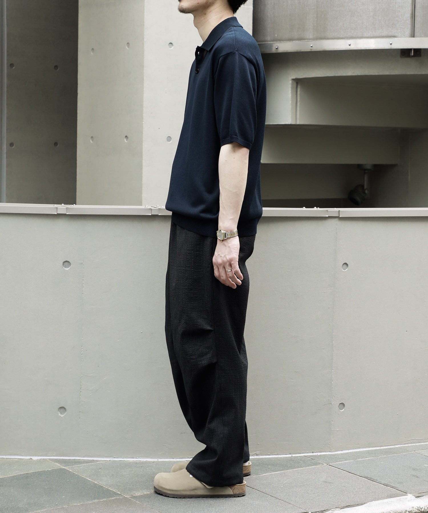 別注KNEE TUCK PANTS marka