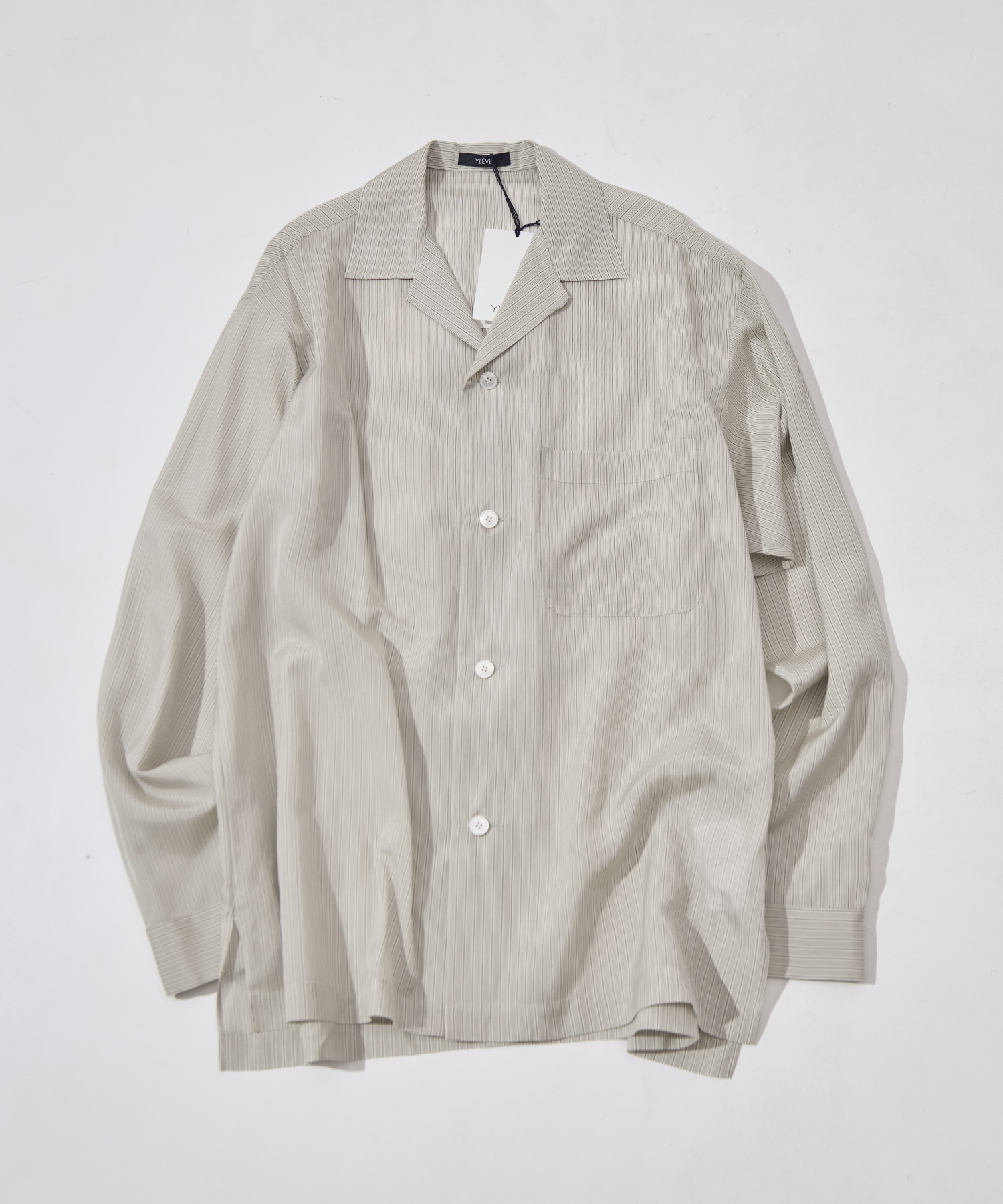 ACETATE CUPRO STRIPE PJ SHIRT YLEVE