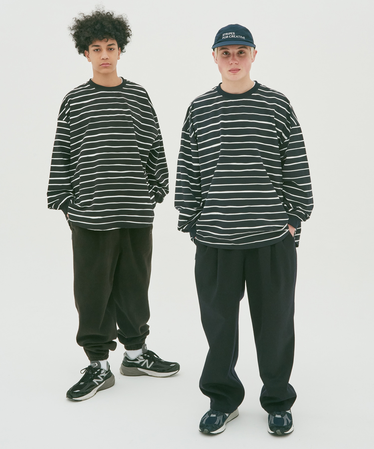 SUPER BIG LS TEE (NYLON STRIPE) S.F.C