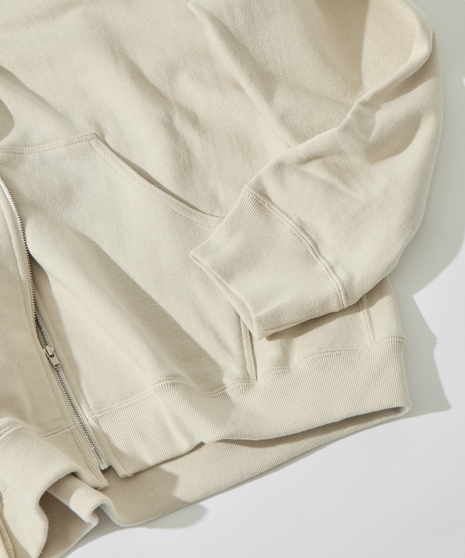 COTTON ZIP UP HOODIE FUJI