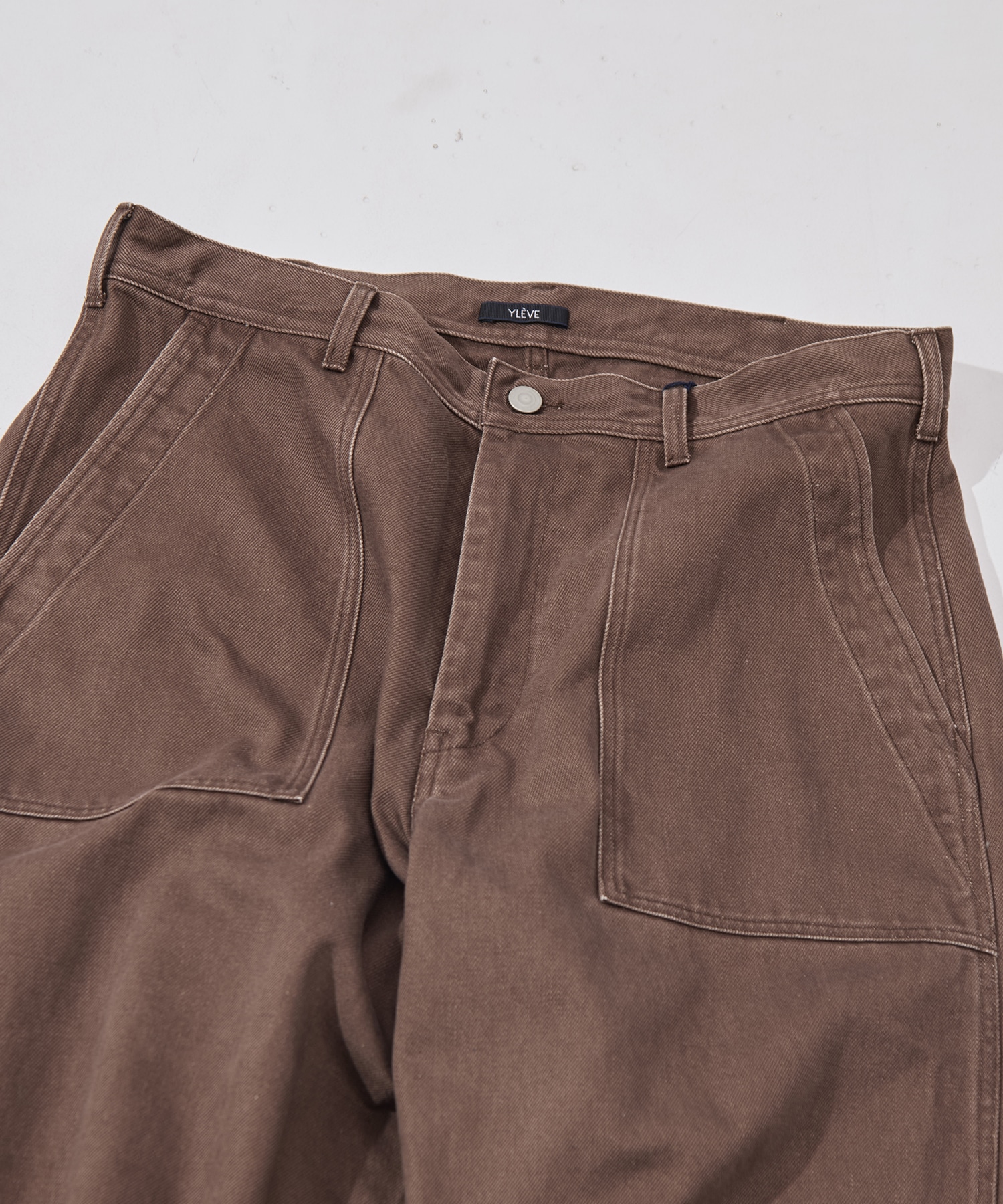 SUN-FADED COTTON TWILL PANTS YLEVE