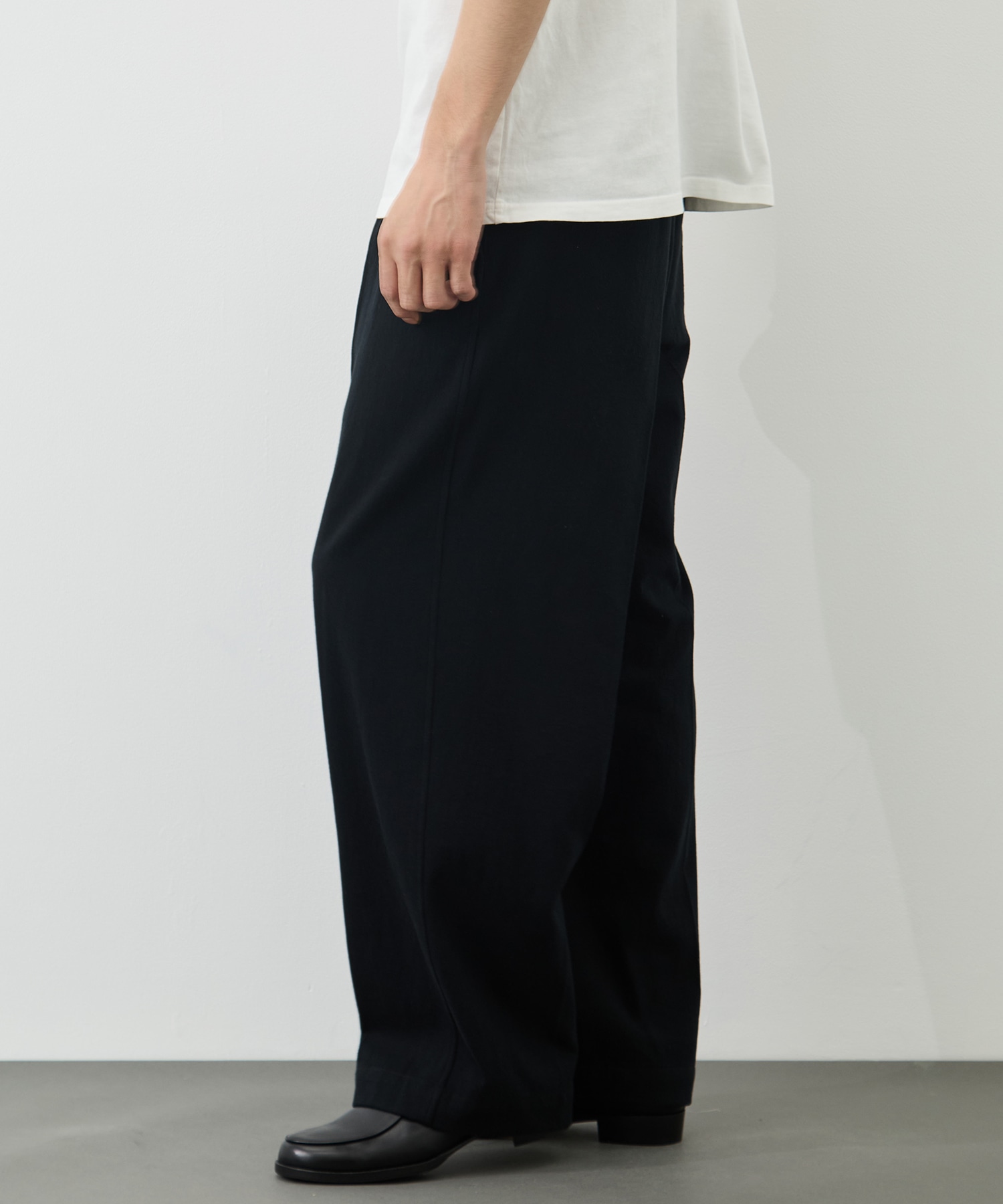 Denim-Leather Belted Trousers blurhms