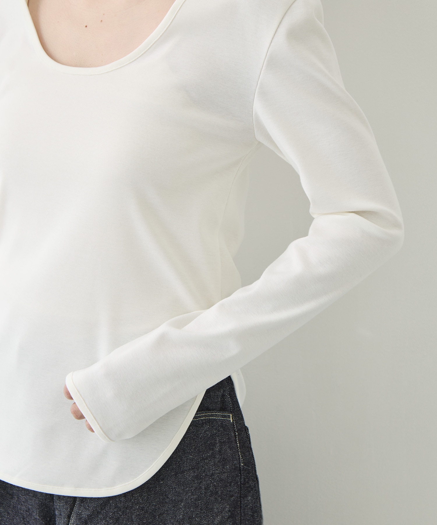 Sanfokin Cotton 2way L/S T-shirt WRAPINKNOT