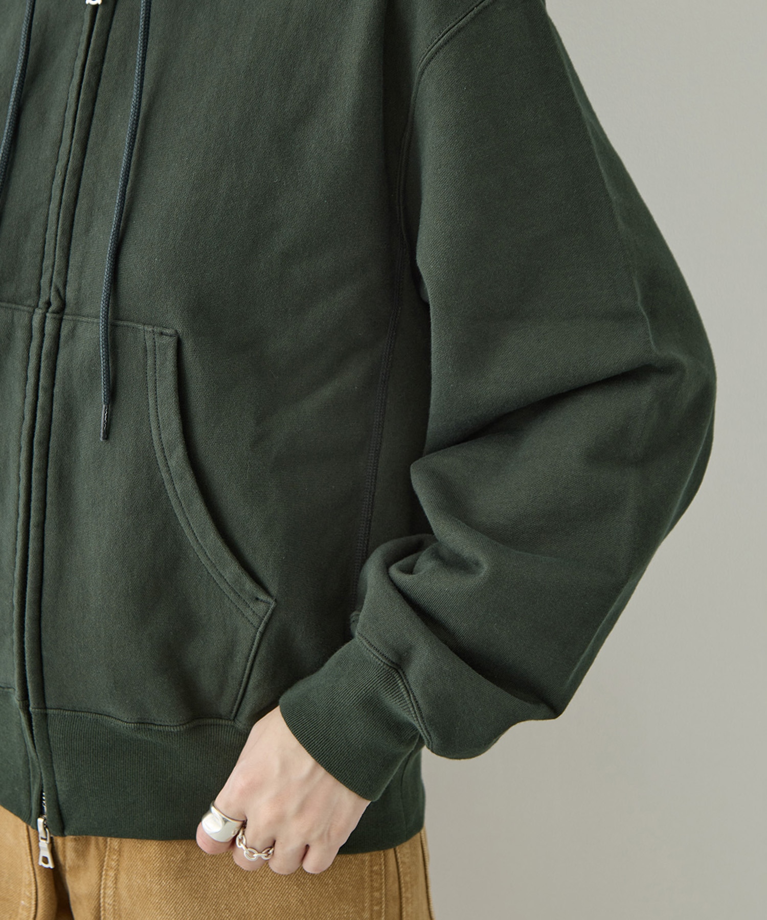 Thin-Sweat Hoodie Zip blurhmsROOTSTOCK