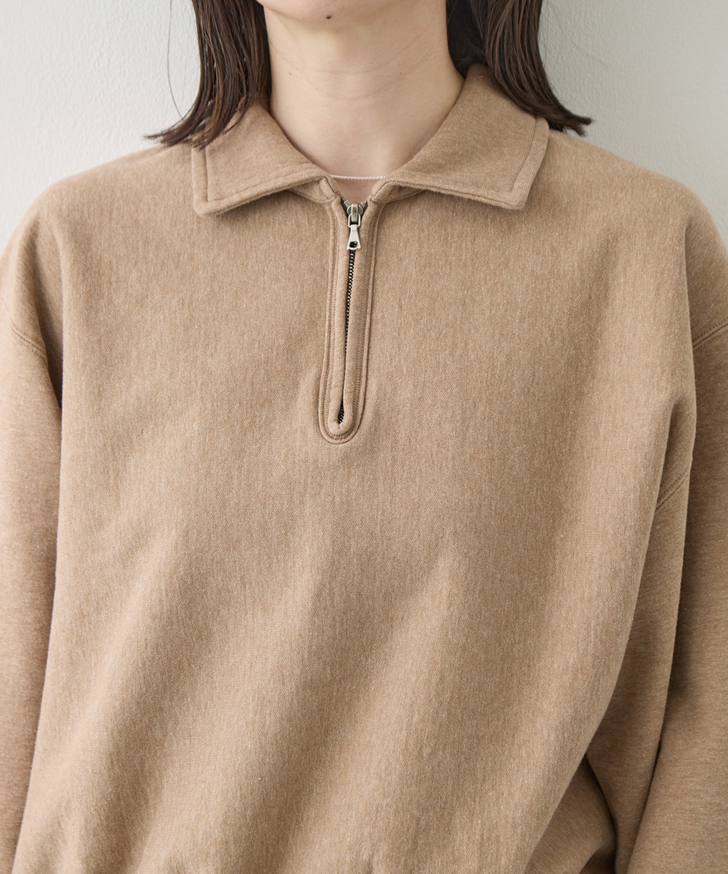 Thin-Sweat Harf-Zip P/O blurhmsROOTSTOCK