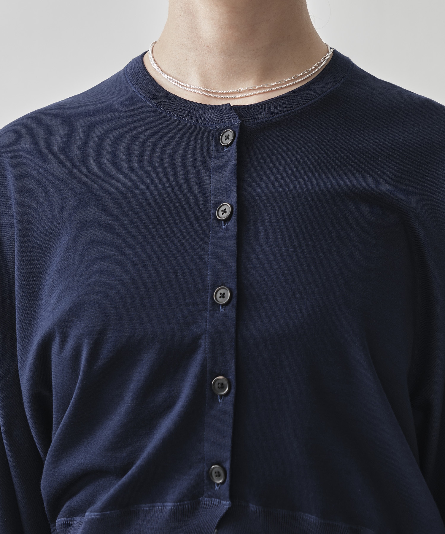 Crew Neck Cropped Knit Cardigan GOOD PEOPLE GOOD STITCHING GOOD PRODUCT