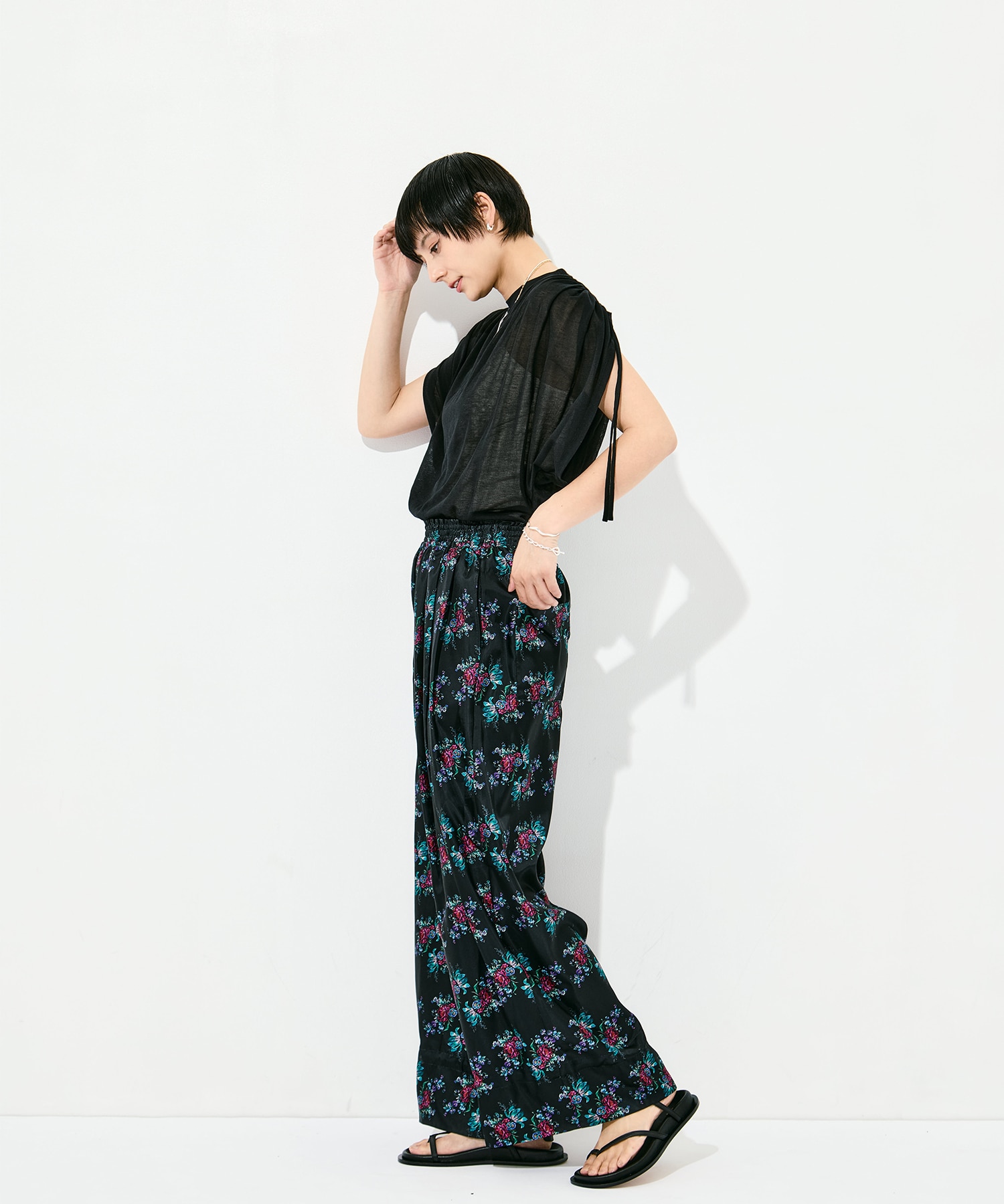 flower satin PA FUMIE=TANAKA