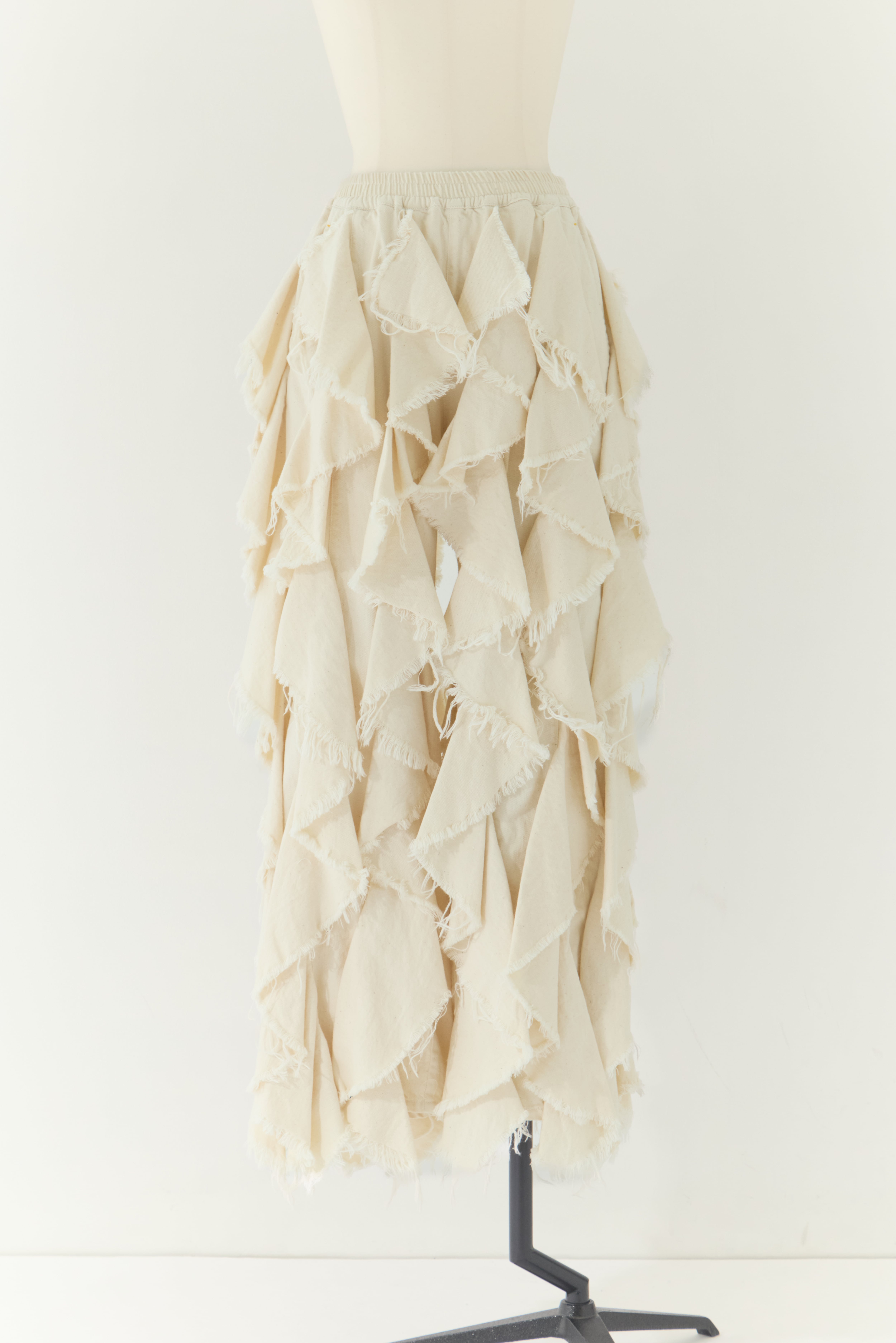 LIGHT OZ RUFFLE DENIM PANTS BELPER
