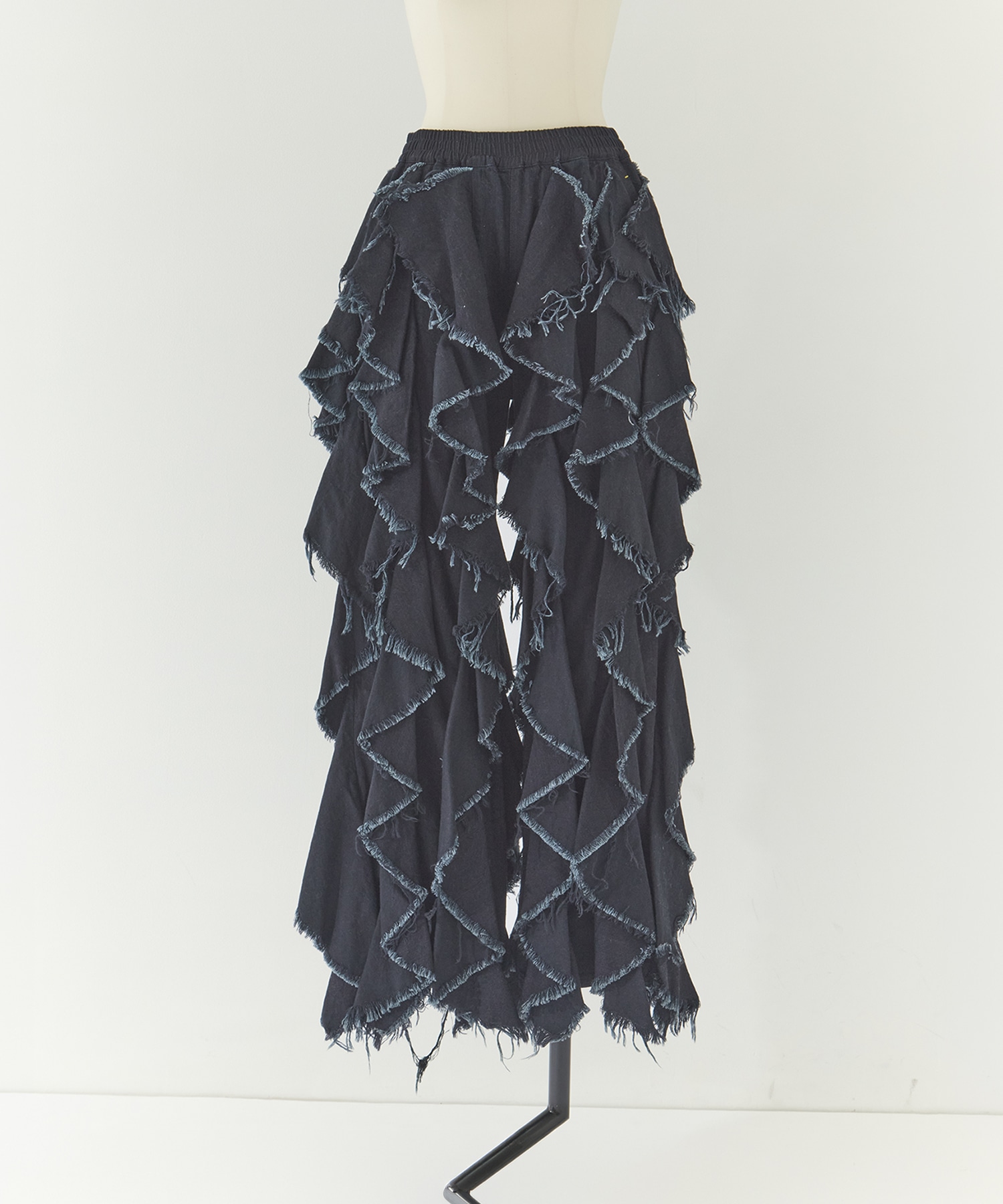 LIGHT OZ RUFFLE DENIM PANTS BELPER