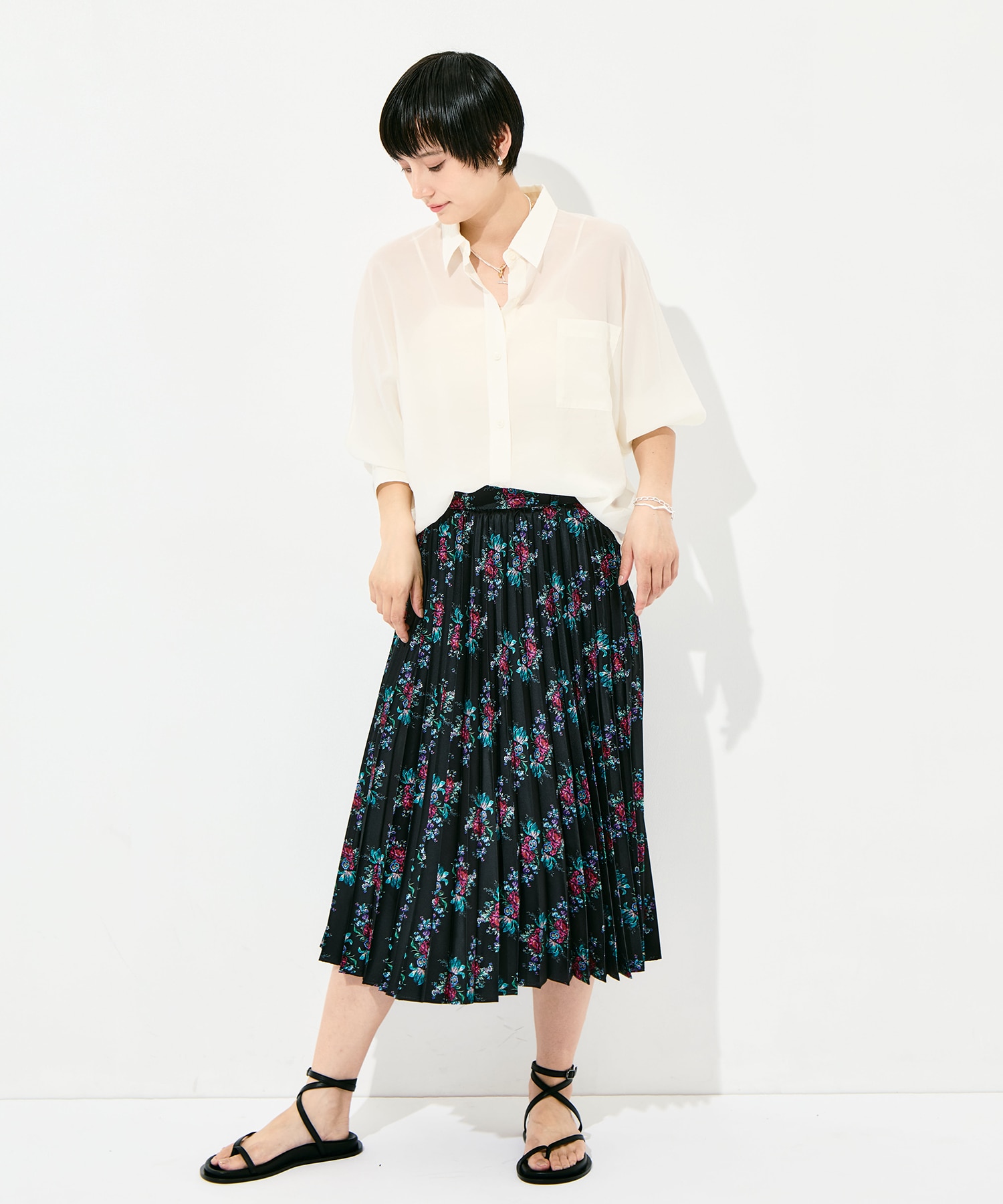 flower pleats SK FUMIE=TANAKA