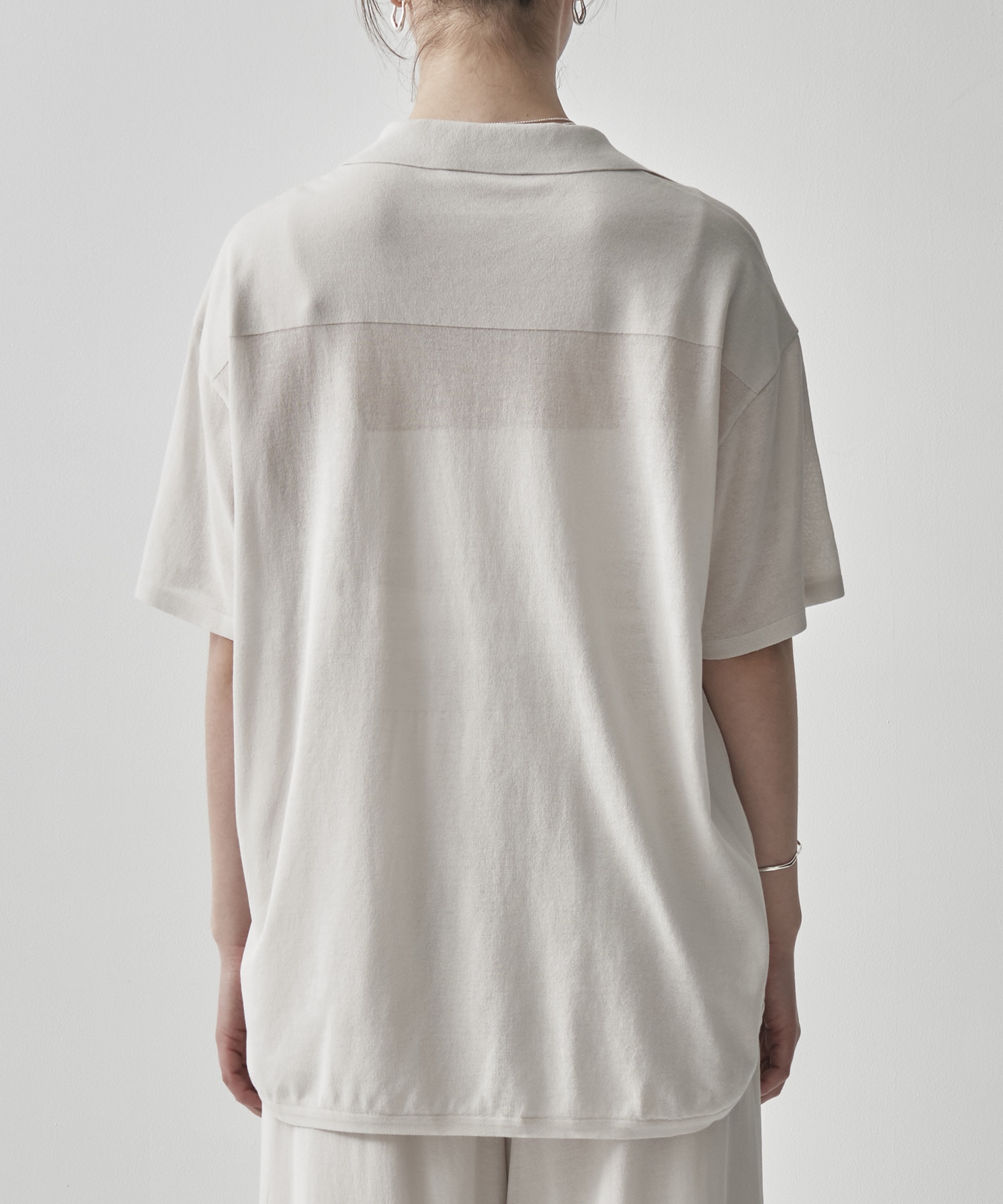 HIGH TWIST COTTON KNIT SHIRT ATON