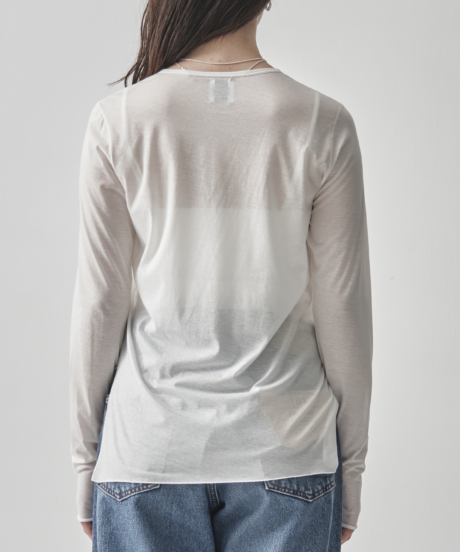 Side Slit Crew Neck Long Sleeve T GOOD PEOPLE GOOD STITCHING GOOD PRODUCT