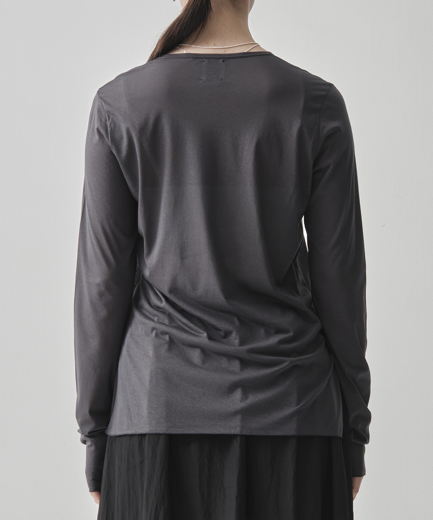 Side Slit Crew Neck Long Sleeve T GOOD PEOPLE GOOD STITCHING GOOD PRODUCT