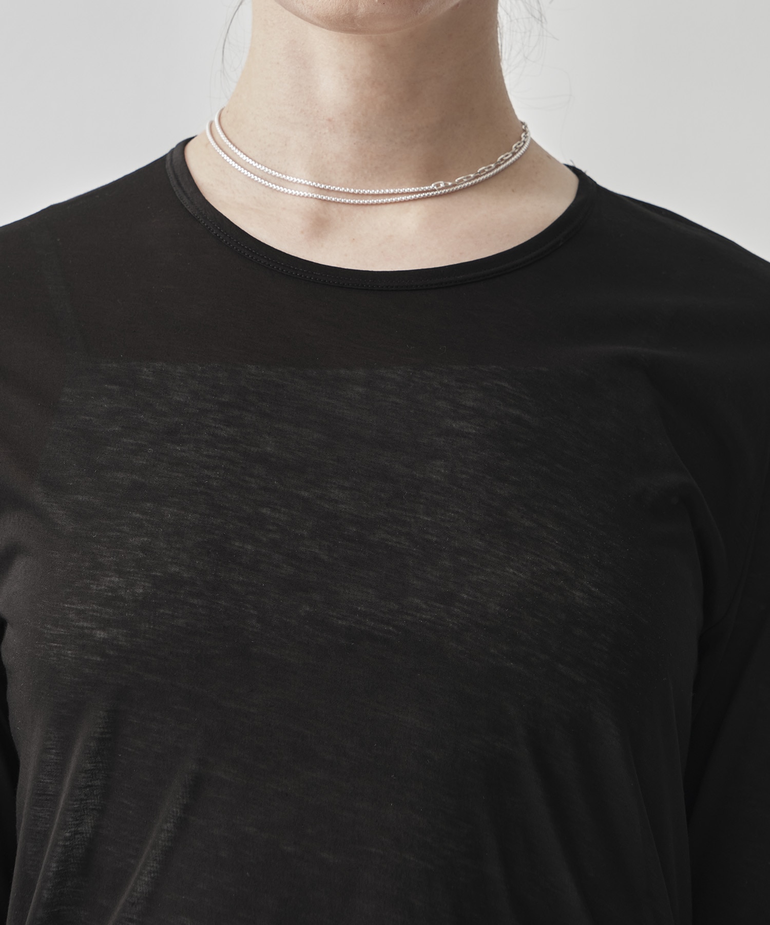Side Slit Crew Neck Long Sleeve T GOOD PEOPLE GOOD STITCHING GOOD PRODUCT