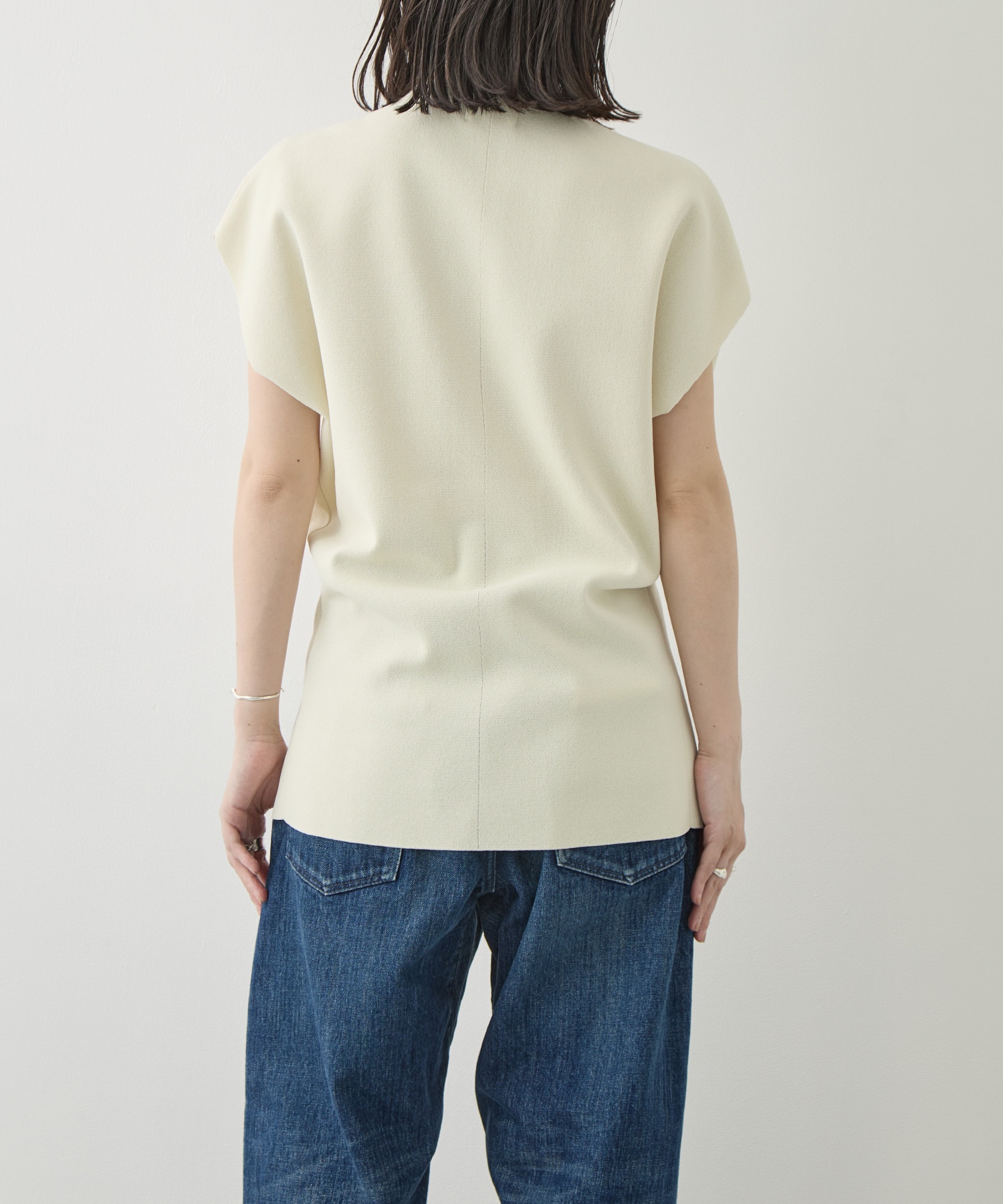 Dry Milano-rib Knit Vest WRAPINKNOT