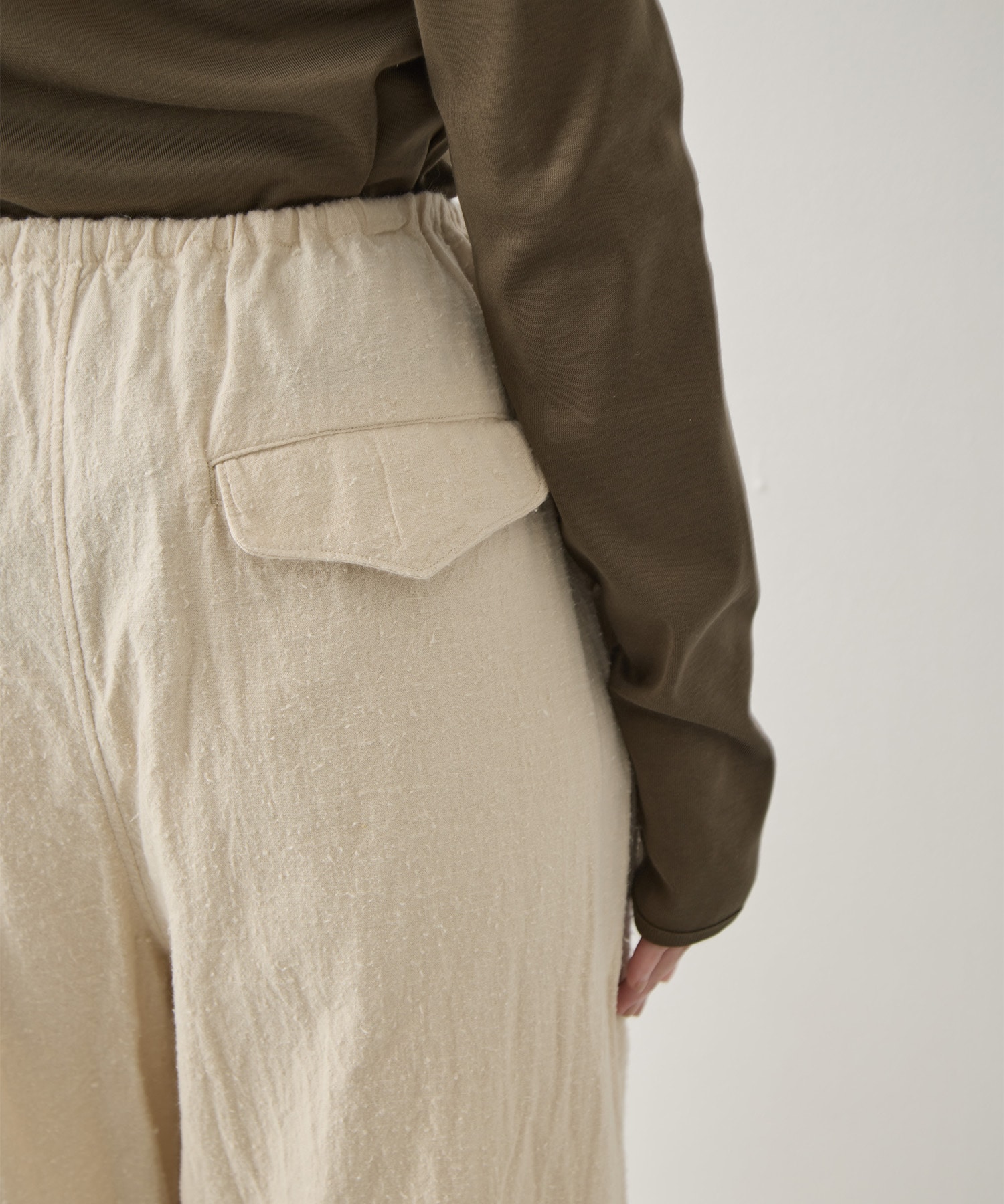 Silk/Cotton Nep Side Seamless 4P Pants blurhms