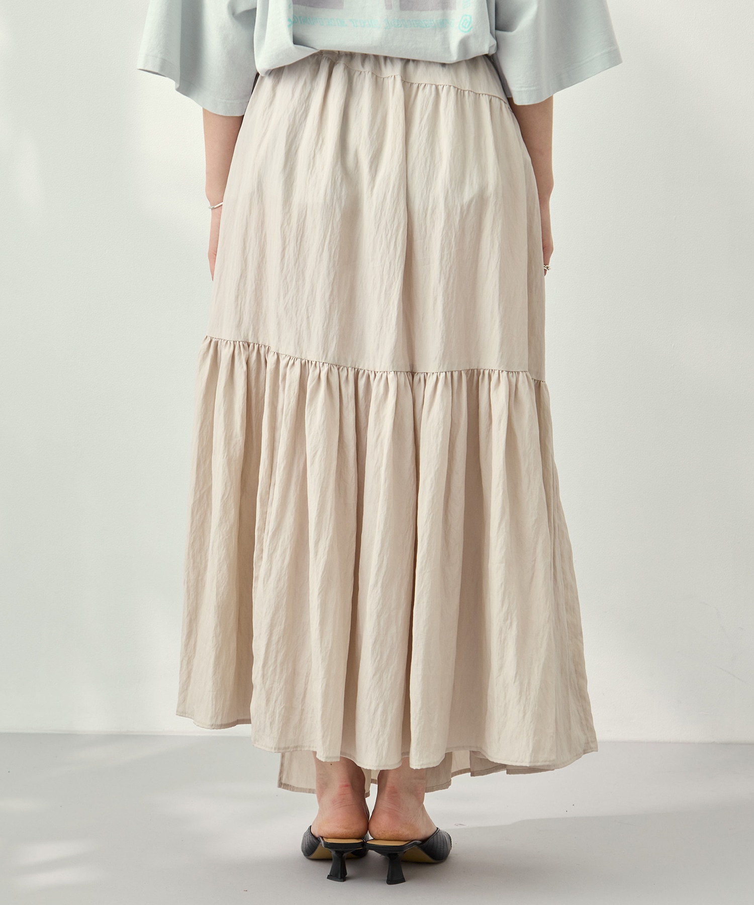 Viscose washer gather skirt 08sircus