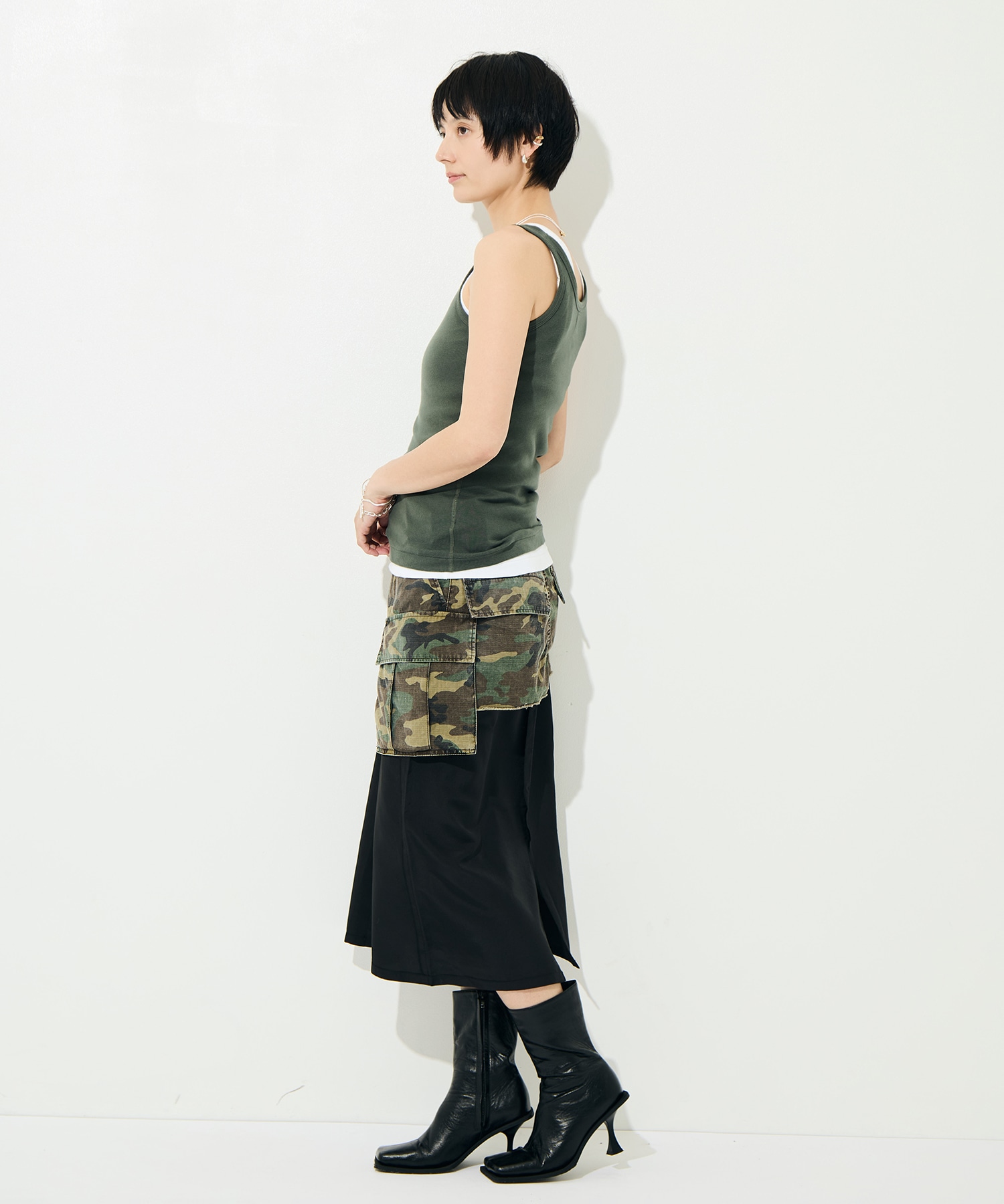 Cargo Layered Skirt INSCRIRE