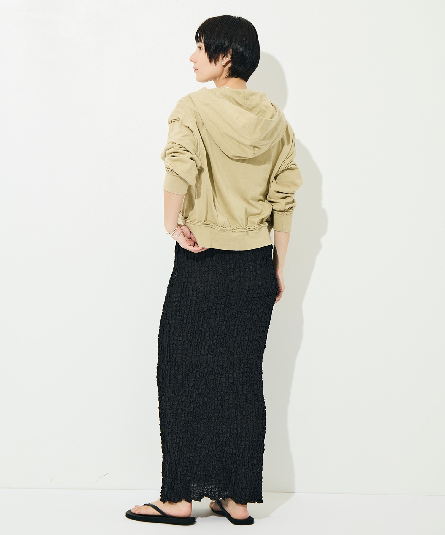 Shrink Lace Frill Skirt PHEENY