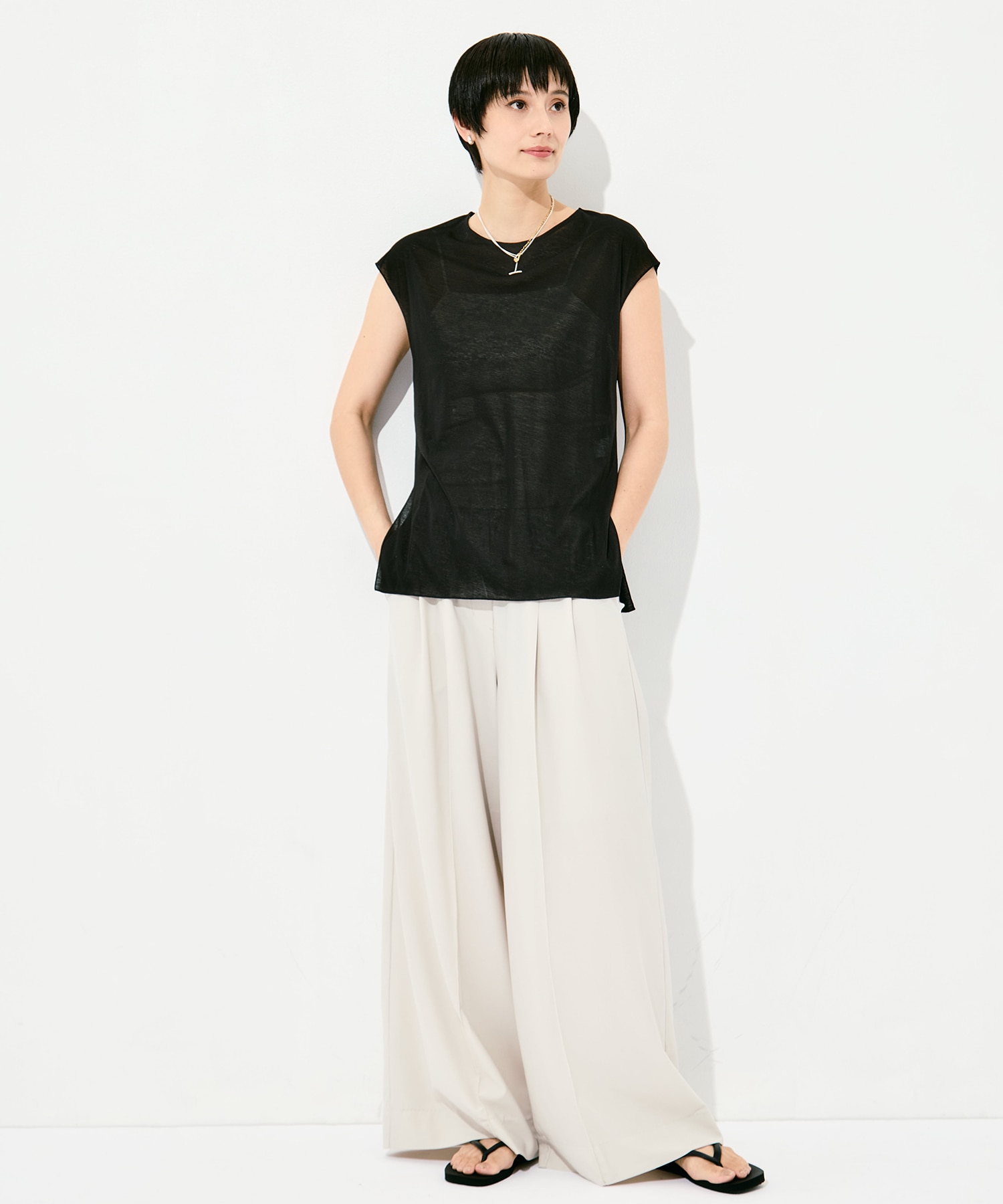 Side Slit French Sleeve T GOOD PEOPLE GOOD STITCHING GOOD PRODUCT