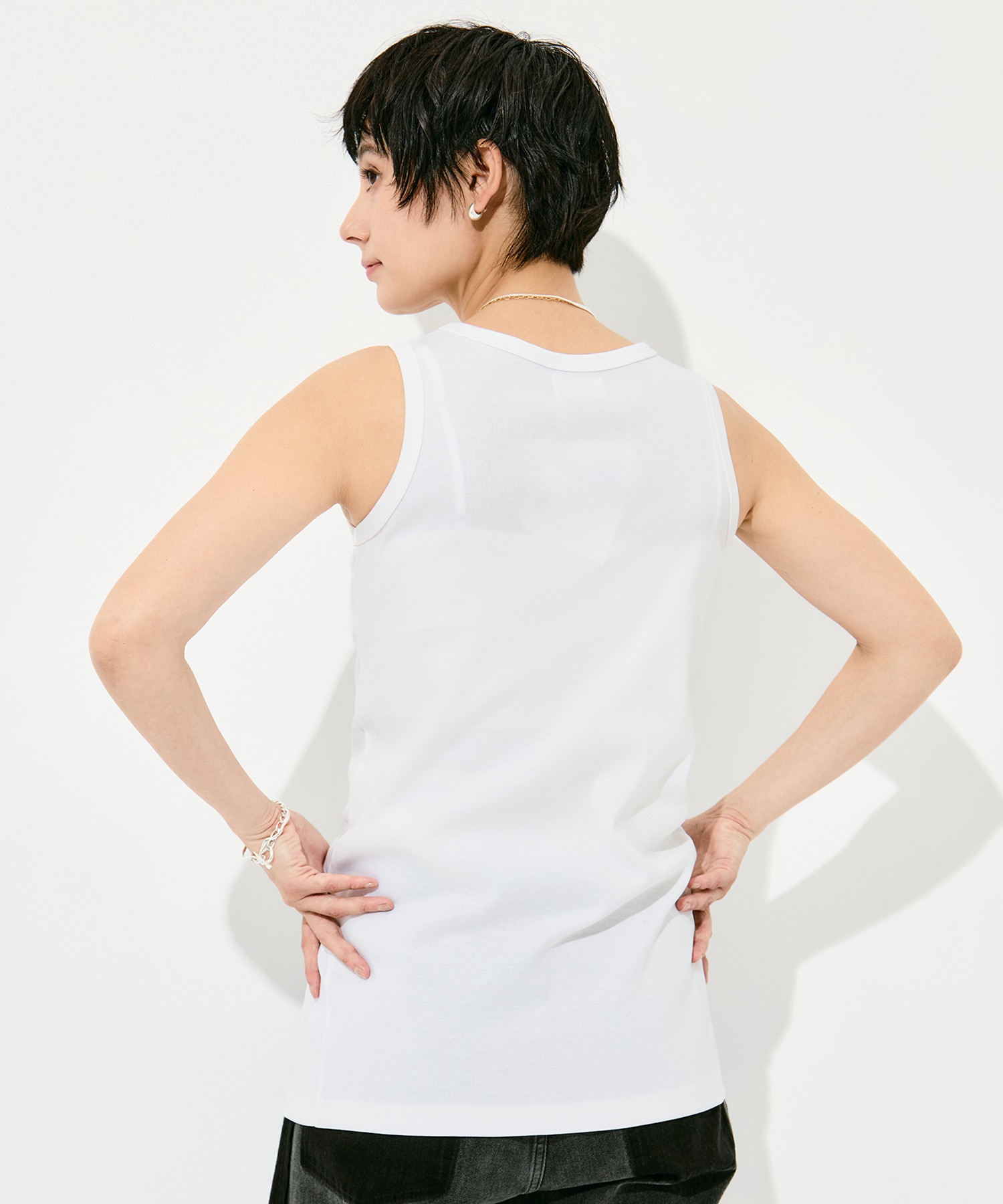 Sanfokin Cotton Slit Tanc-top WRAPINKNOT