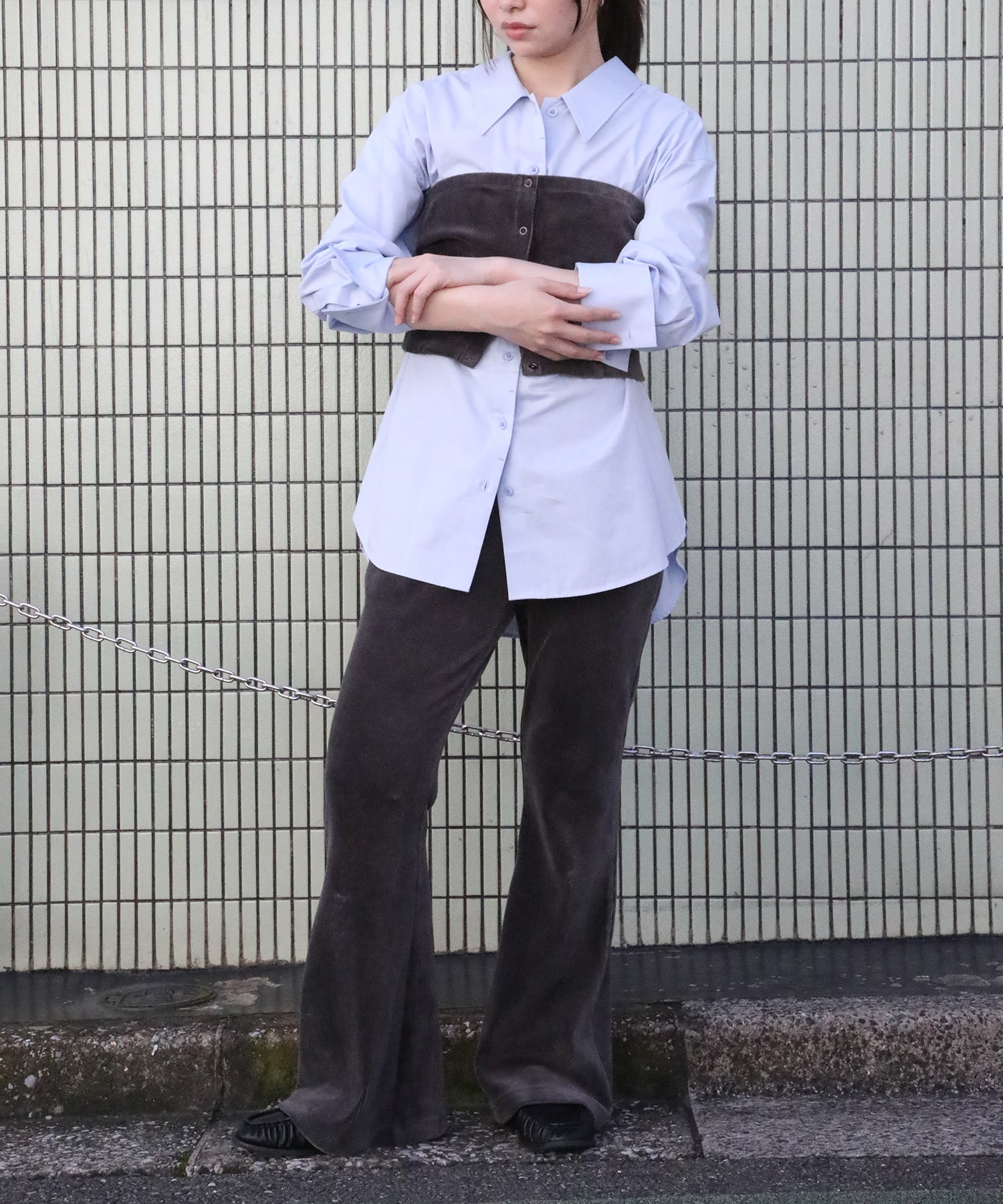 別注Stretch Corduroy Flare Pants PHEENY