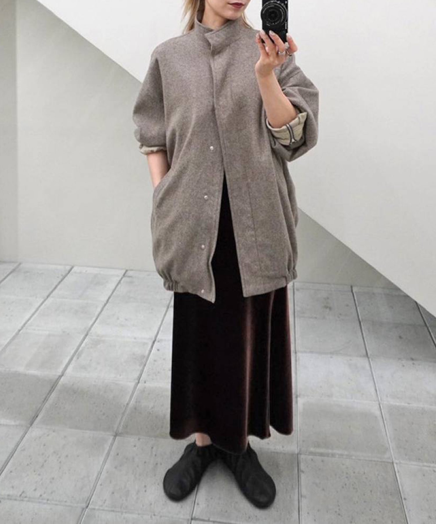 Silknep Tweed Blouson TODAYFUL