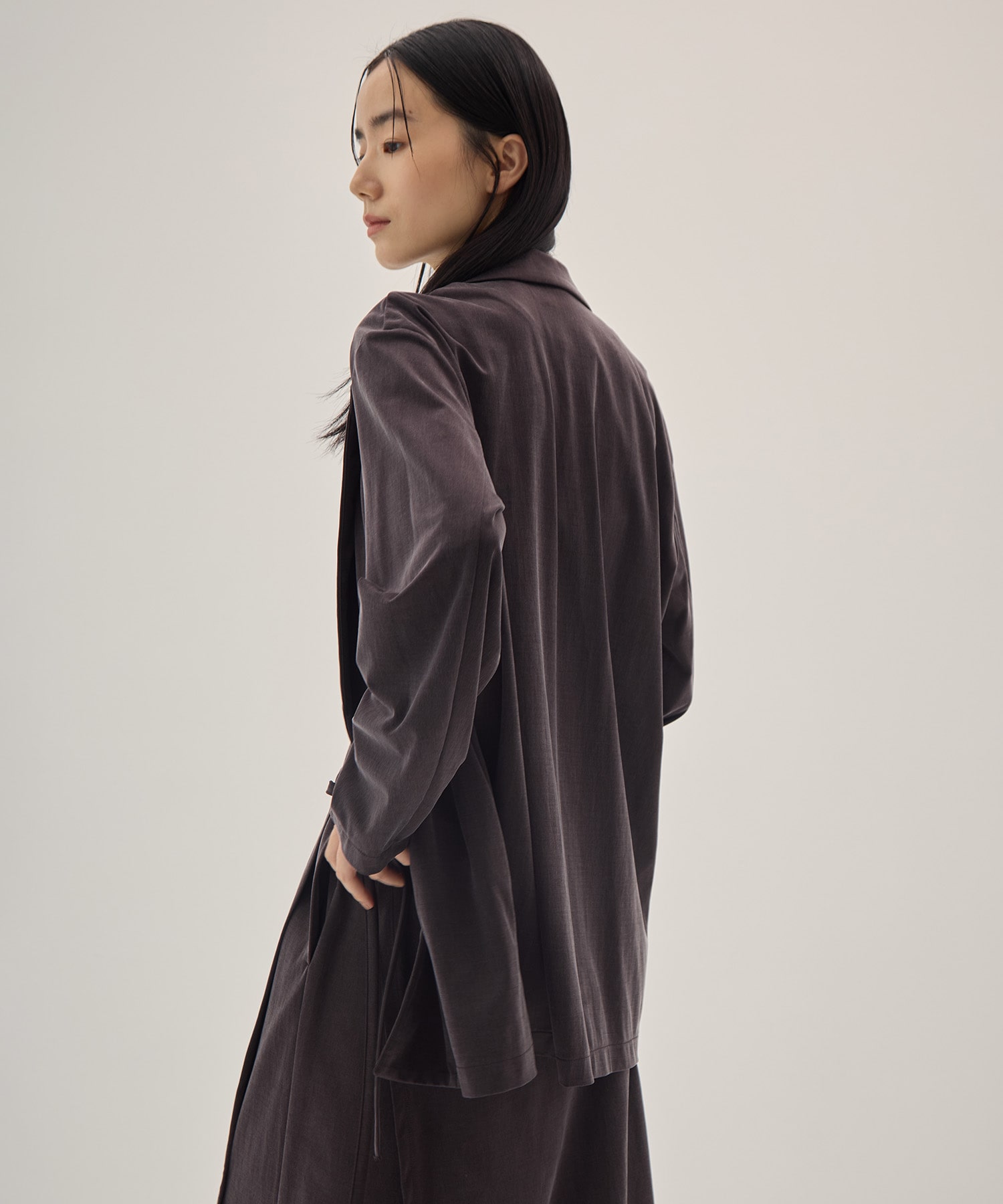 Peach Saten Shirt Jacket PHEENY