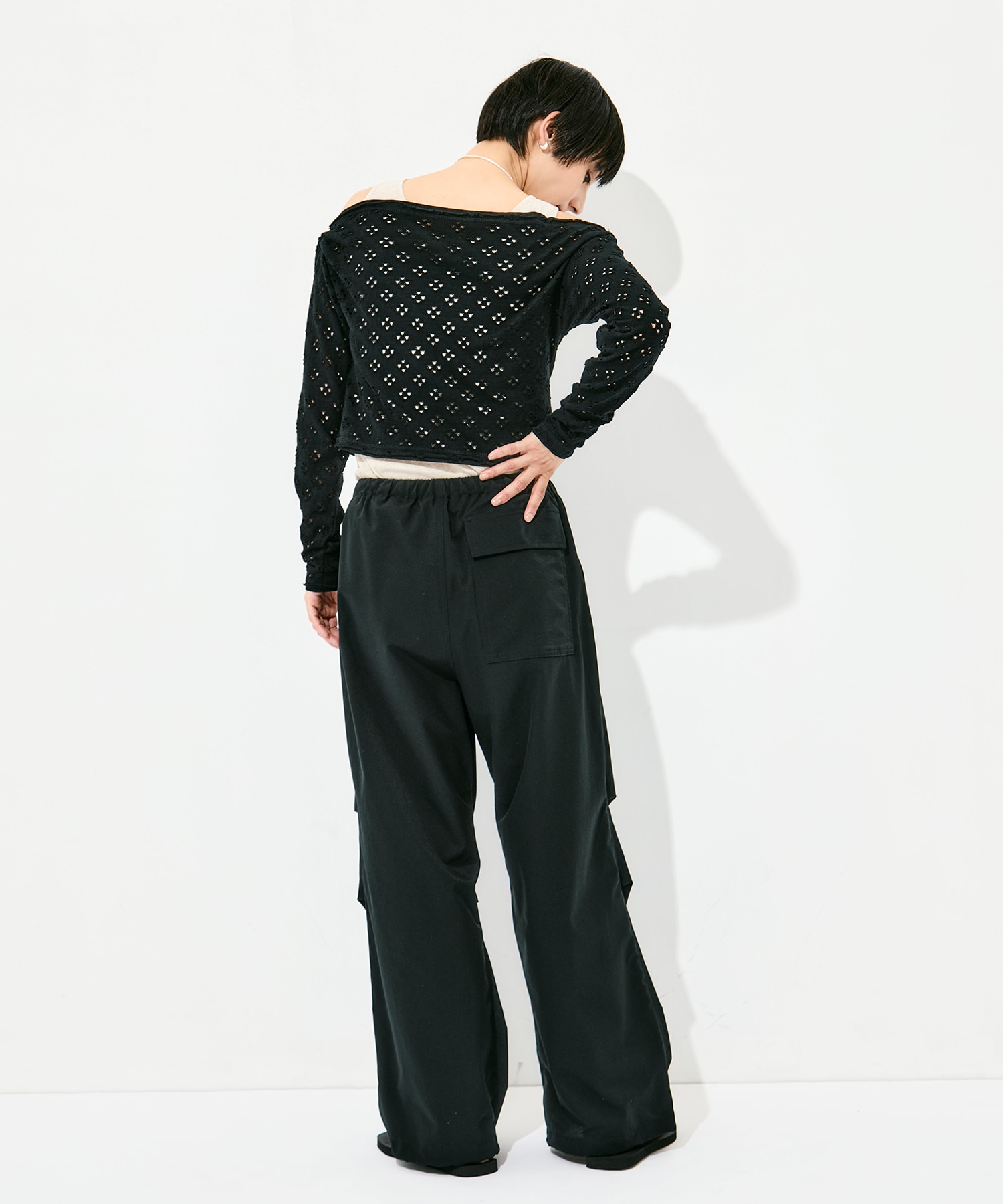 Two-Ways Spencer Basque Shirt - Cutwork RhodolirioN
