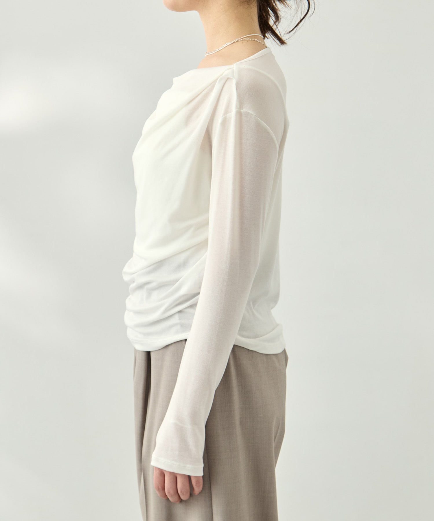 ドレープカットソー KEY TIMEZ