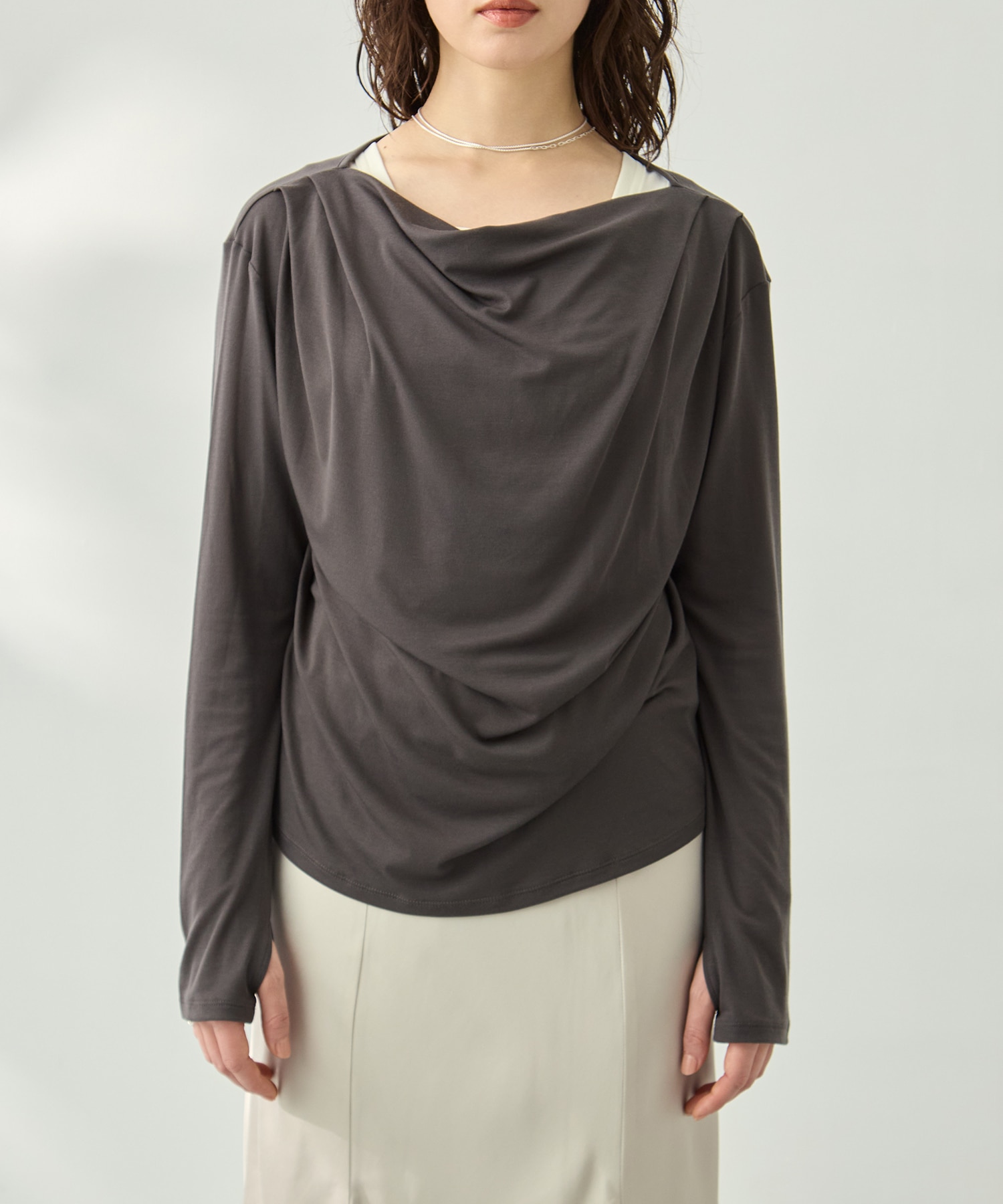 ドレープカットソー KEY TIMEZ