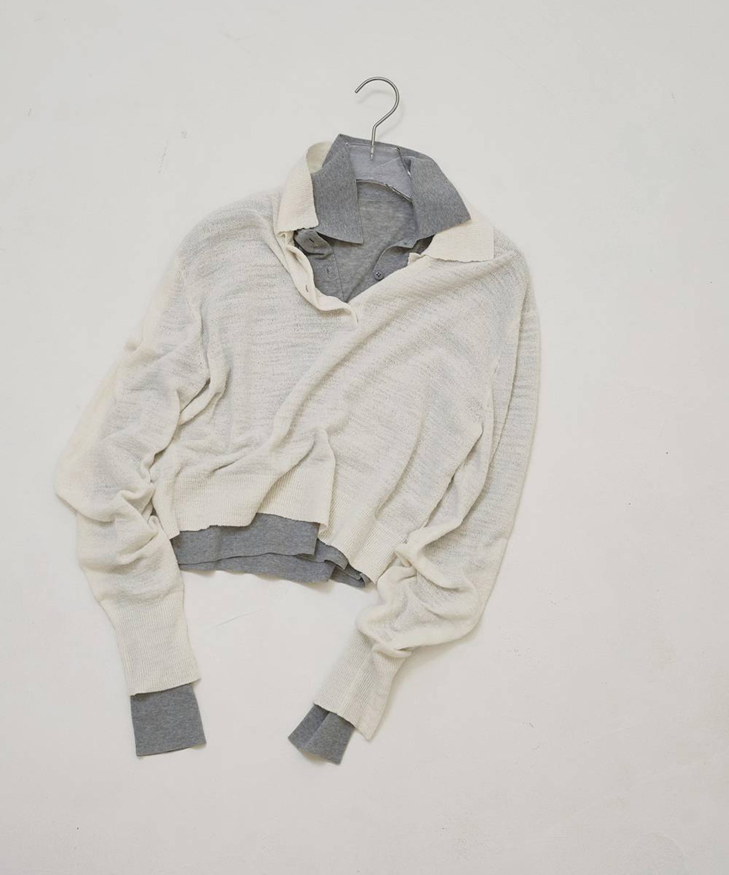 Layered Polo Knit TODAYFUL