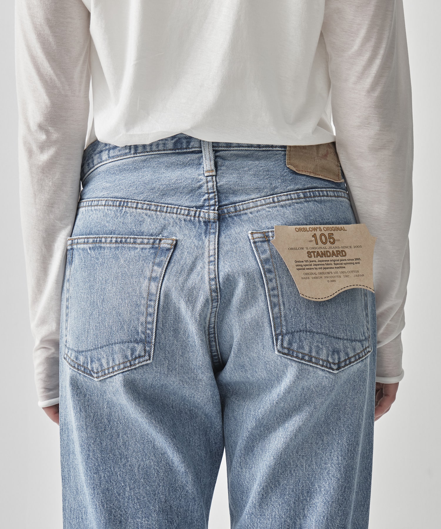 SHORT LENGTH 105 90s DENIM SKY BLUE/ZIPPER FLY orSlow