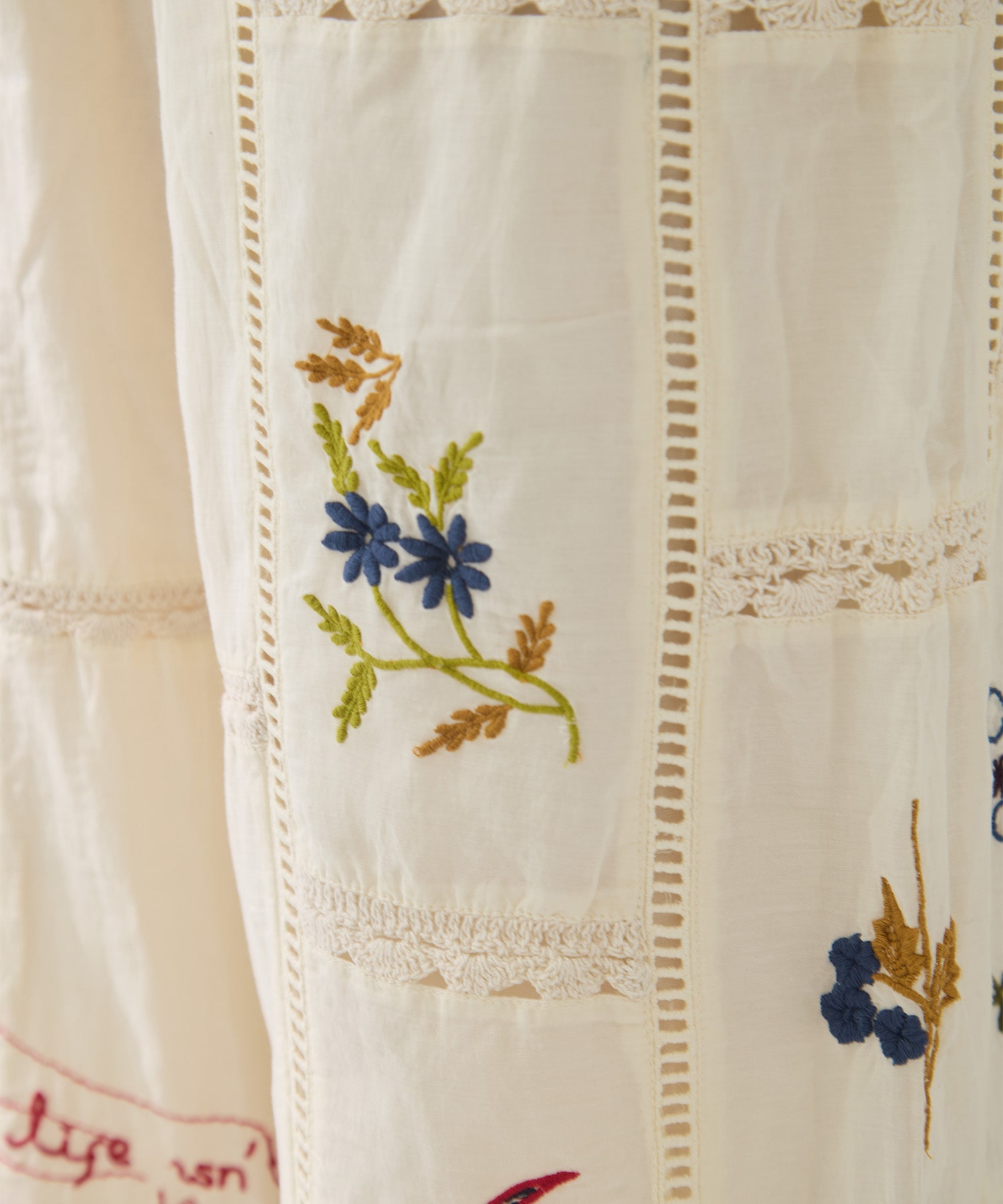 Embroidery Patchwork Trousers TODAYFUL