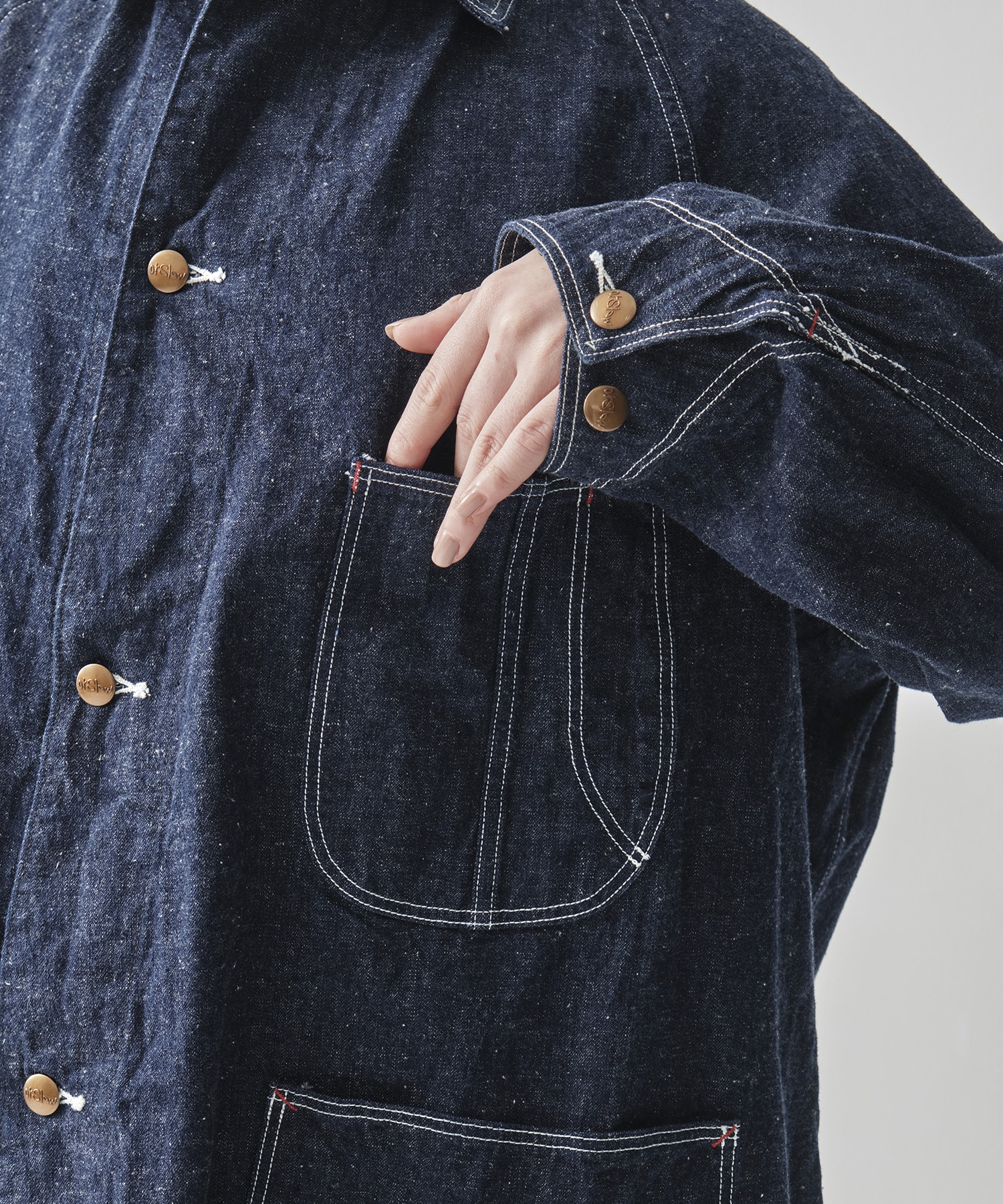 LOOSE FIT DENIM COVERALL orSlow