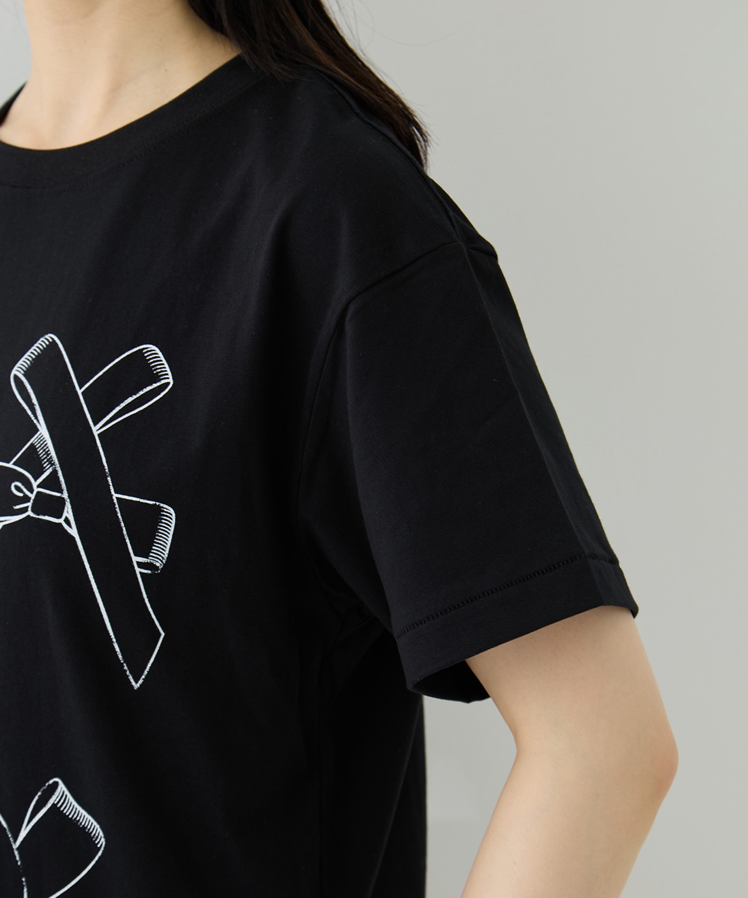 Printed Making a bow with Ribbon Tee RhodolirioN