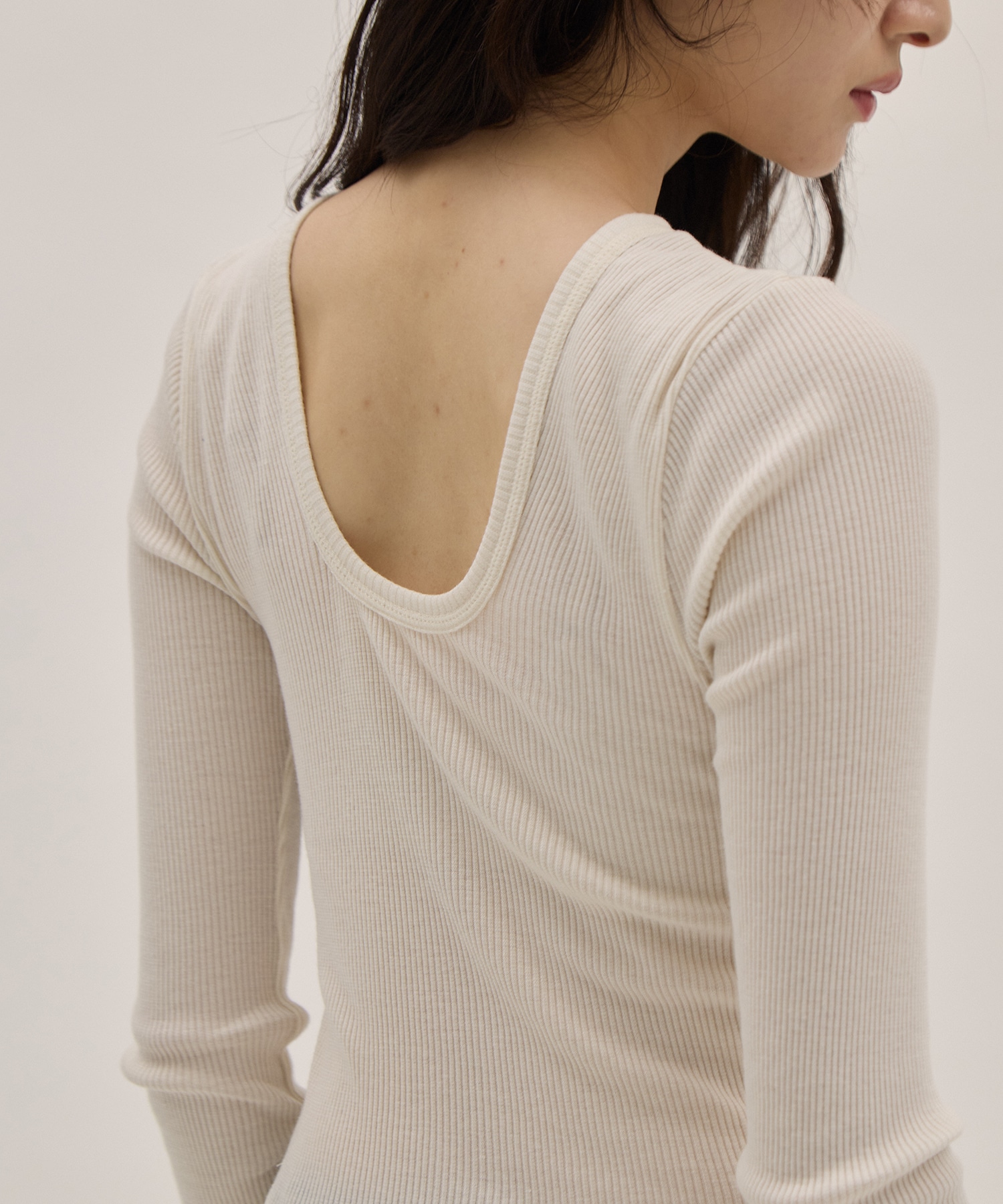 Wool rib LS PO HAKUJI
