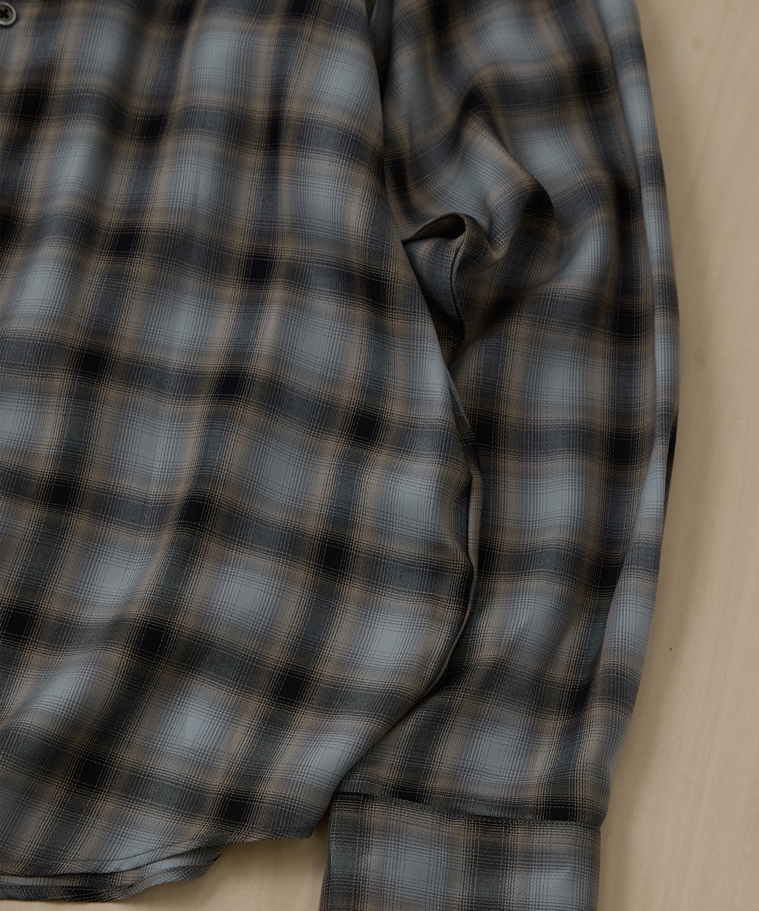 キュプラアムンゼンオンブレチェックシャツ KEY TIMEZ