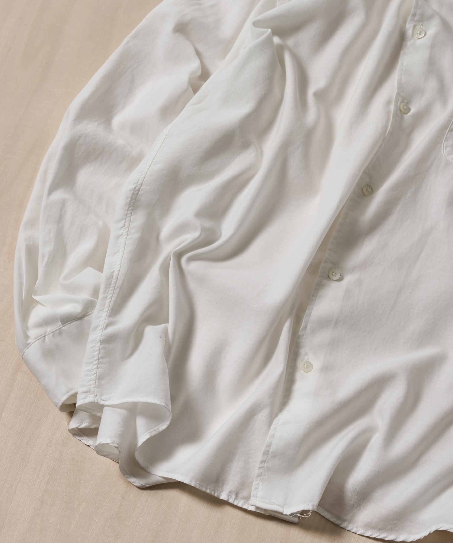 Cotton Silk Twill Garment-dyed Loosed Shirt YOKE