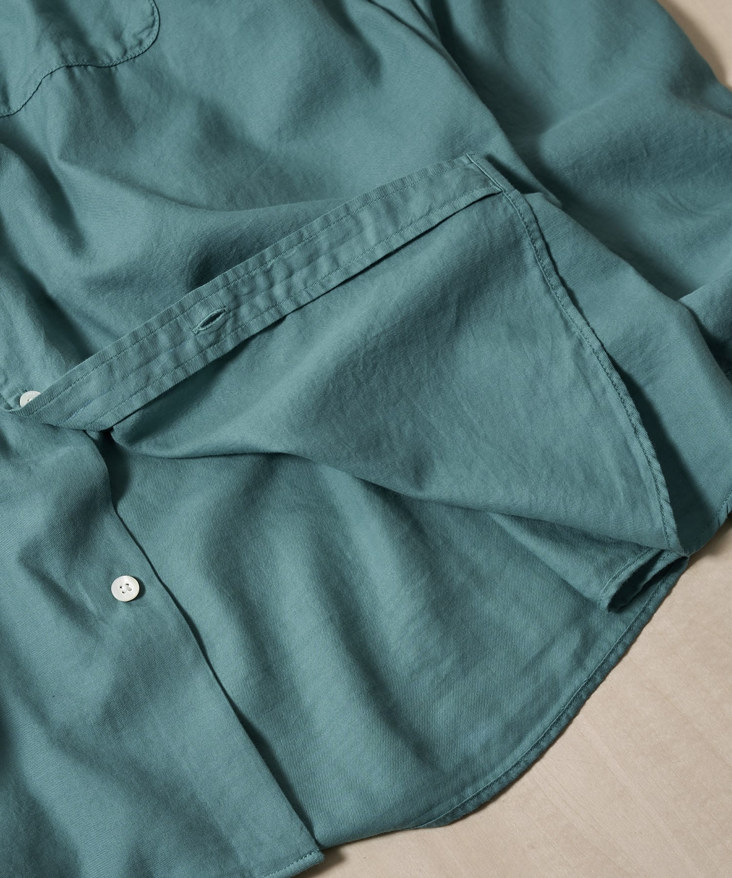 Cotton Silk Twill Garment-dyed Loosed Shirt YOKE