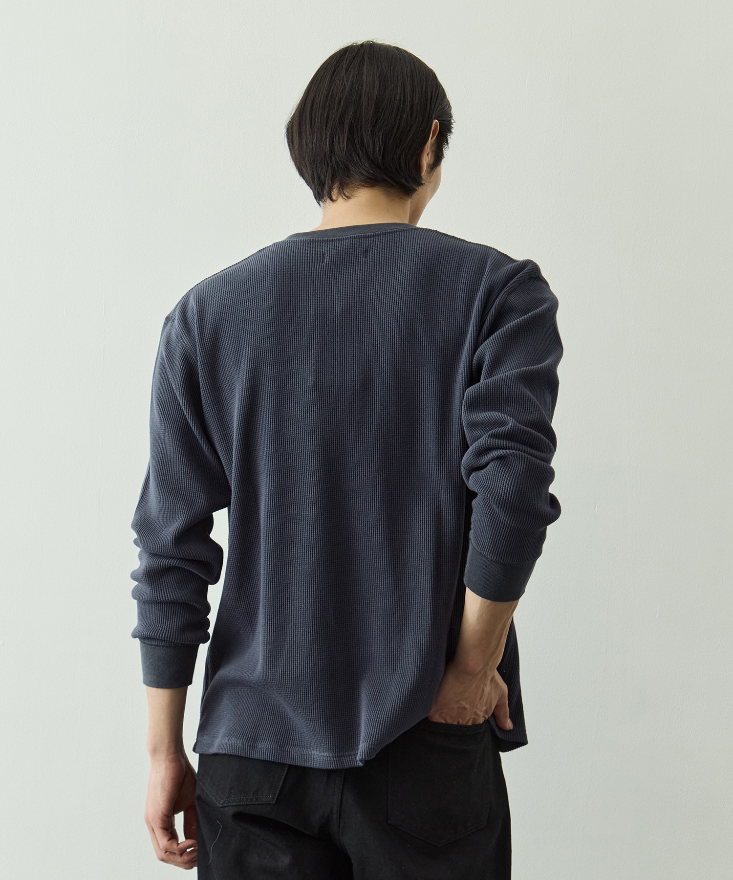 ソフトワッフルヘンリーTee L/S KEY TIMEZ