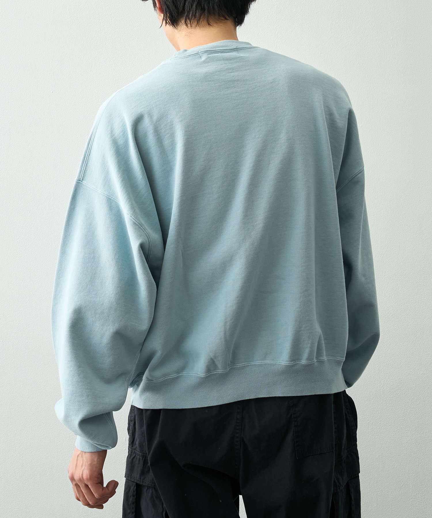 SP加工裏毛BIGサイズクルー REMI RELIEF