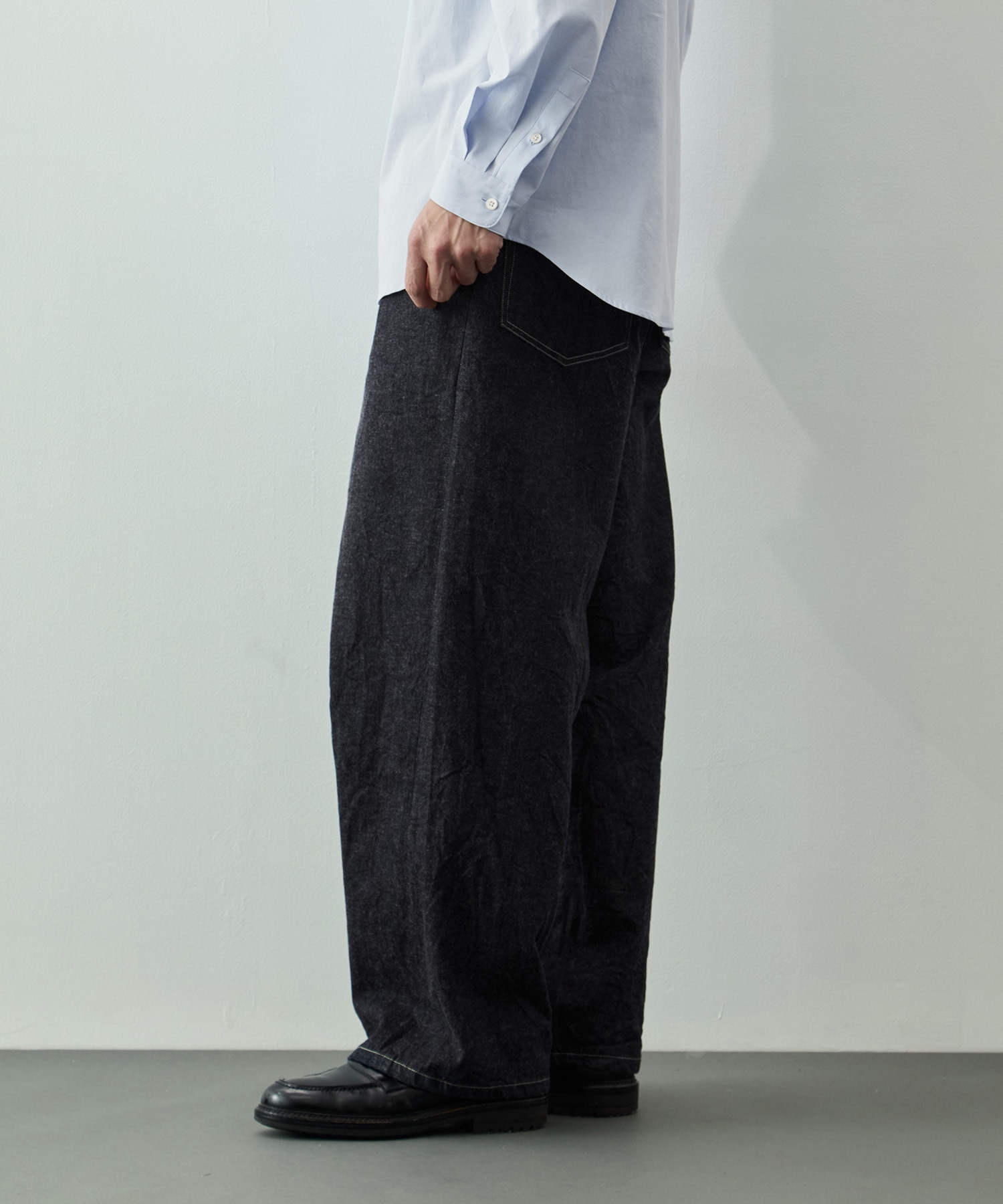 12.9oz Denim Bias Belted Pants blurhms