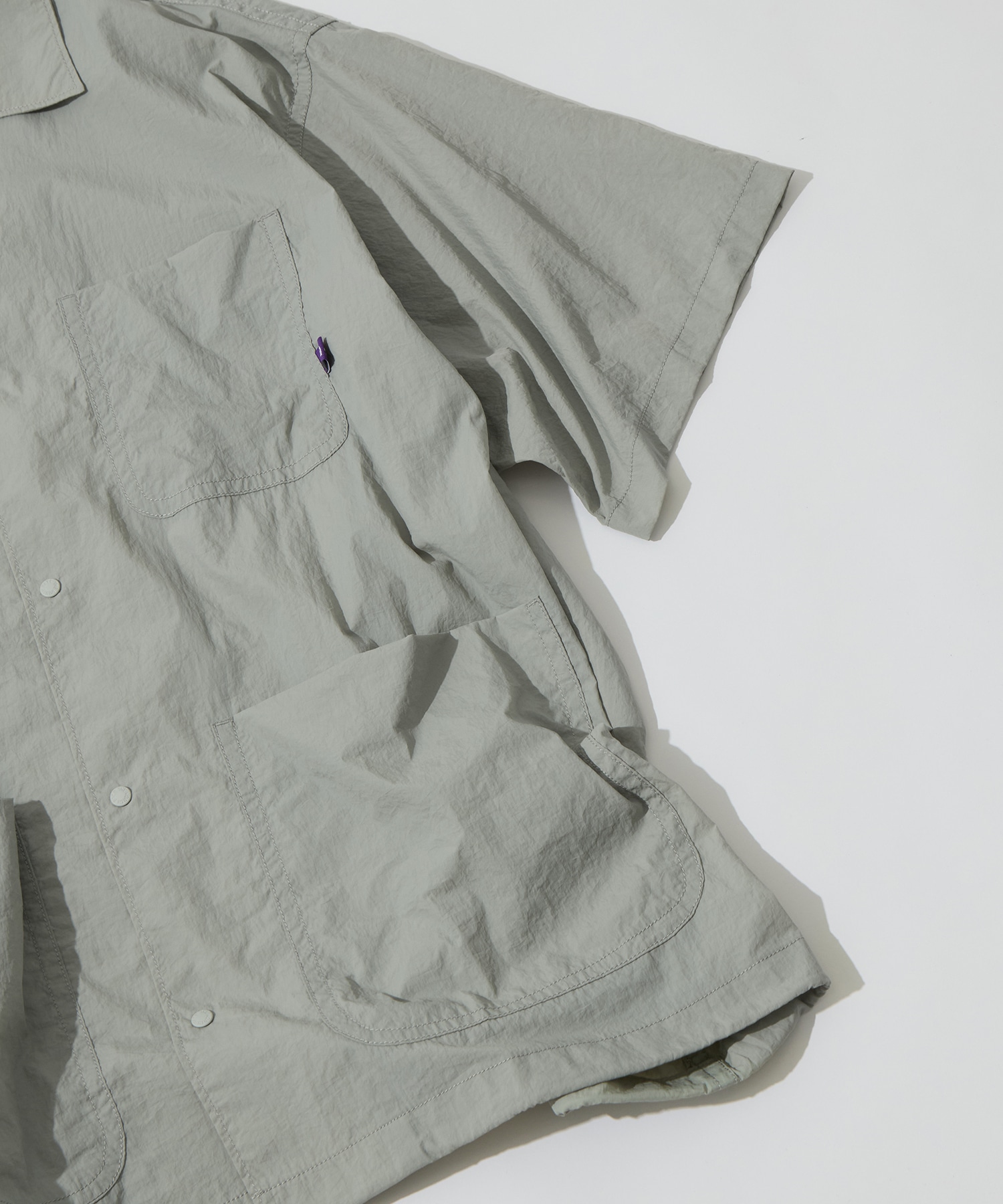 Nylon Taffeta Field S/S Shirt THE NORTH FACE Purple Label