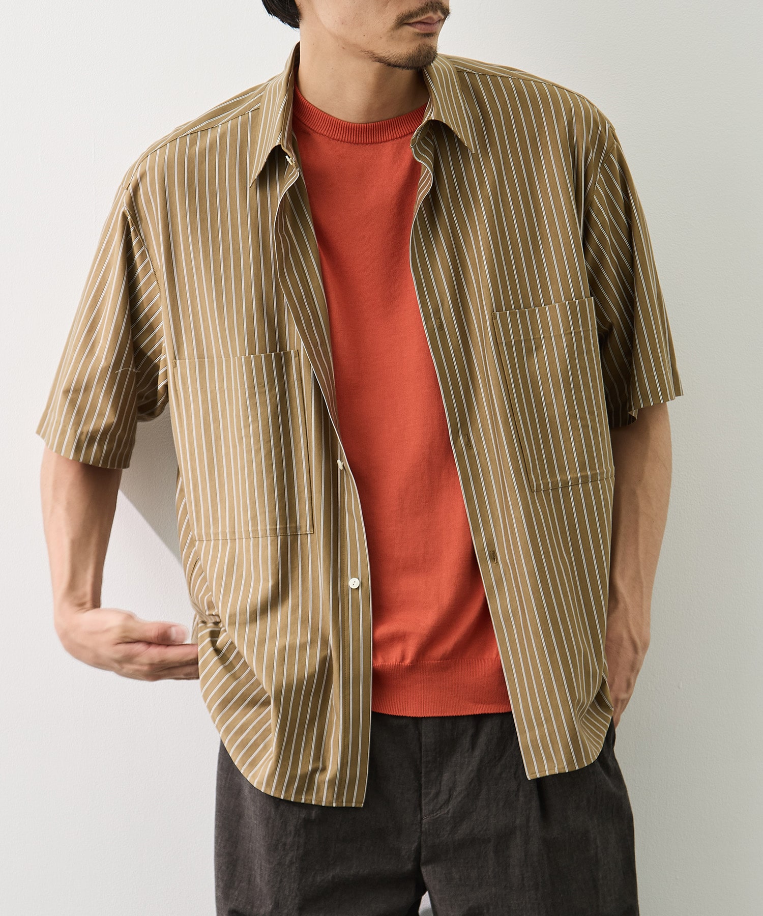 Double Pocket Half Sleeve Shirt GOOD PEOPLE GOOD STITCHING GOOD PRODUCT